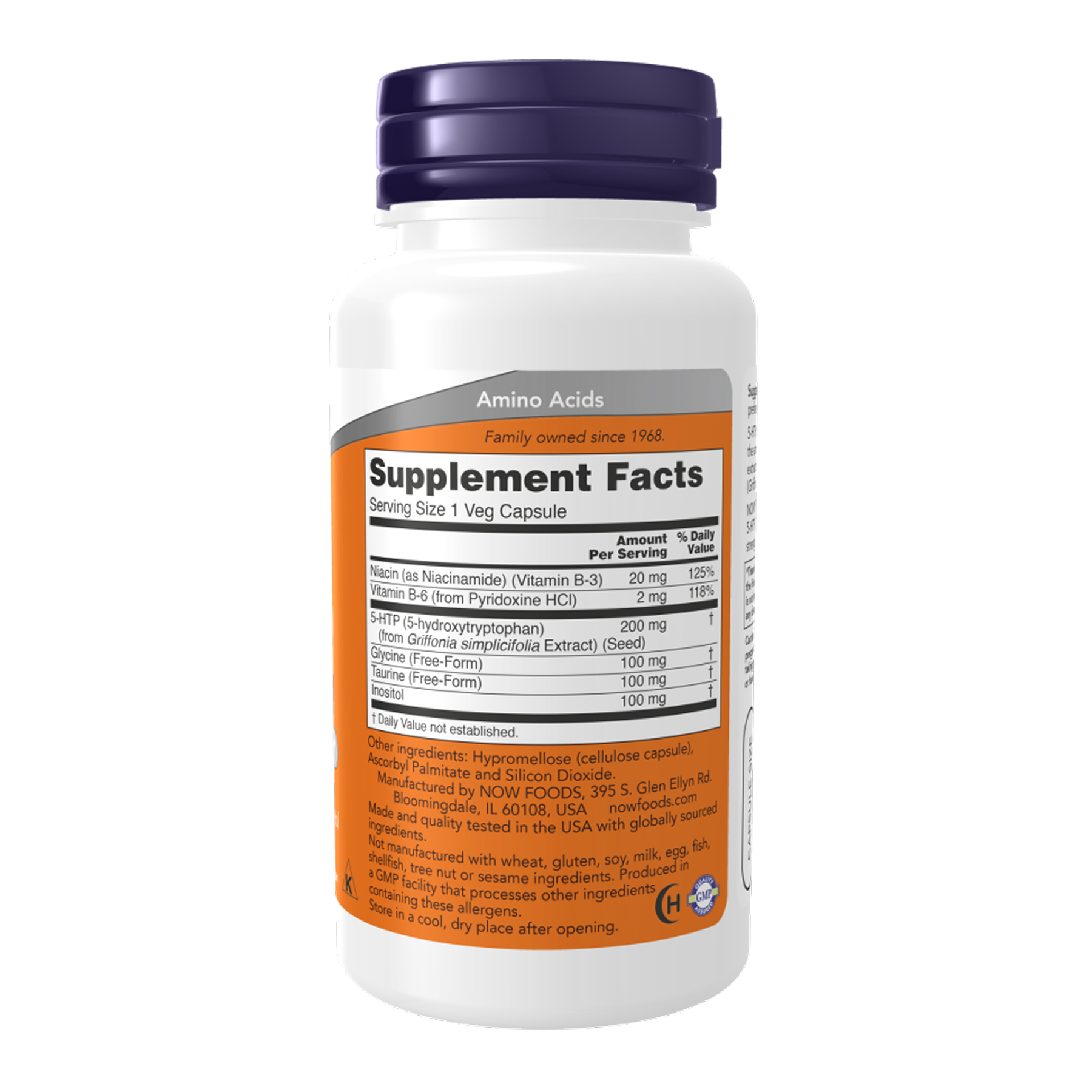 5-HTP 200mg - 120 vcaps - Зображення 2