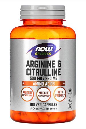 Arginine 500mg Citruline 250mg - 120 vcaps