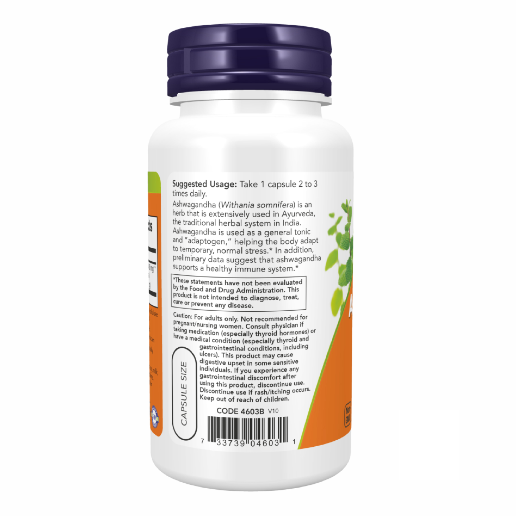 Ashwagandha 450 mg - 180 vcaps - Зображення 3