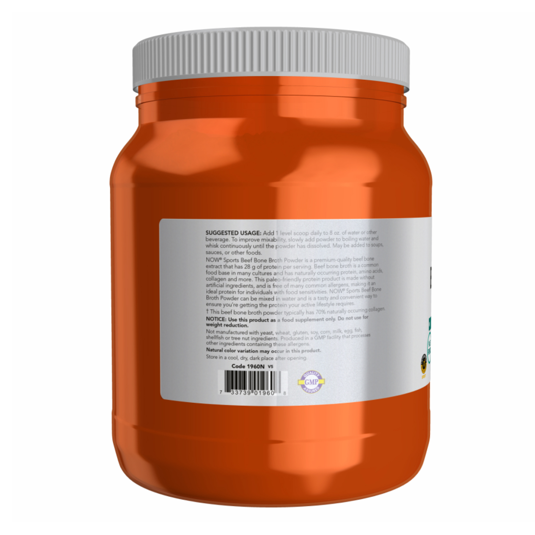 Beef Bone Broth Pwd - 1.2 lbs - Зображення 3