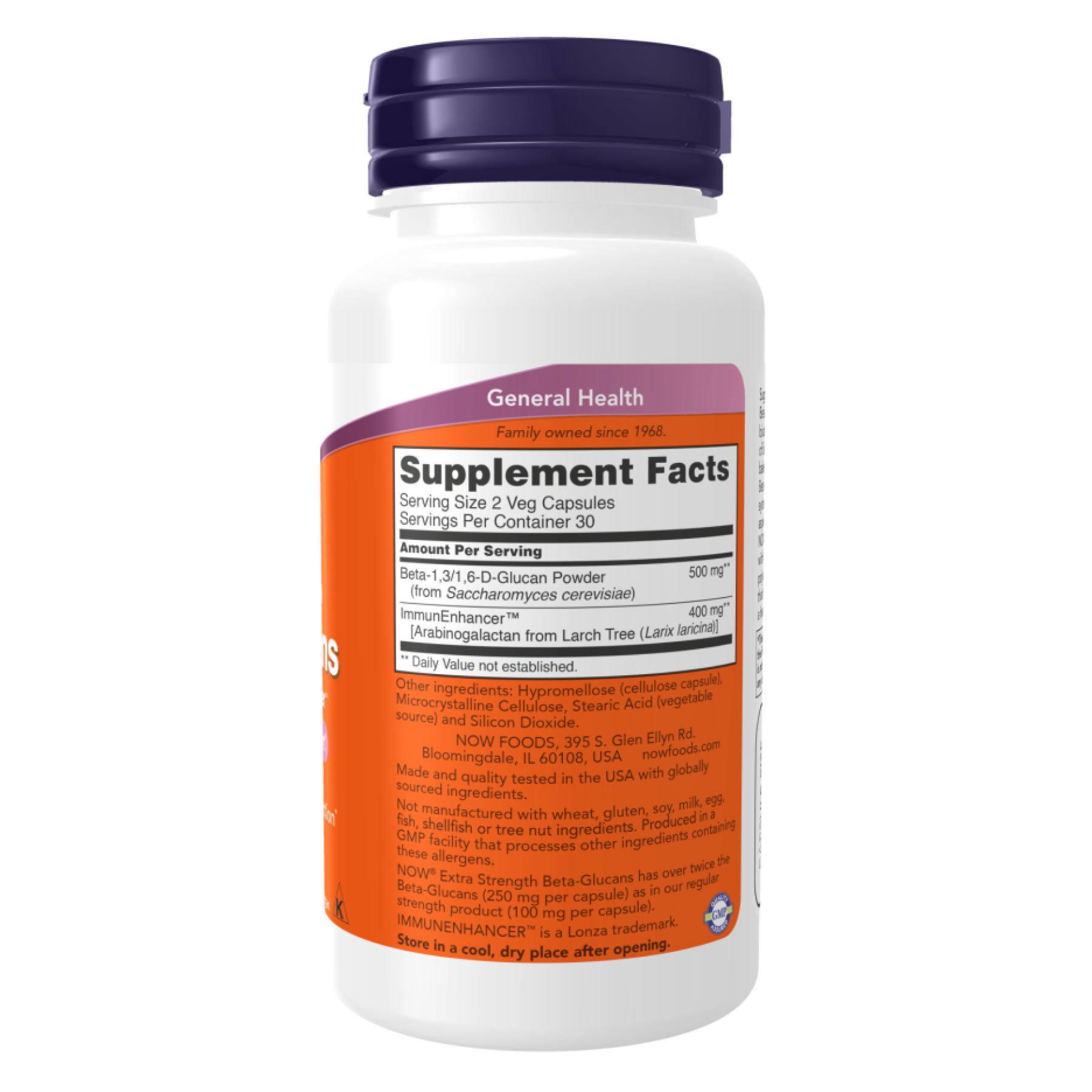 Beta-Glucans with ImmunEnhancer Extra Strength - 60 vcaps - Зображення 2
