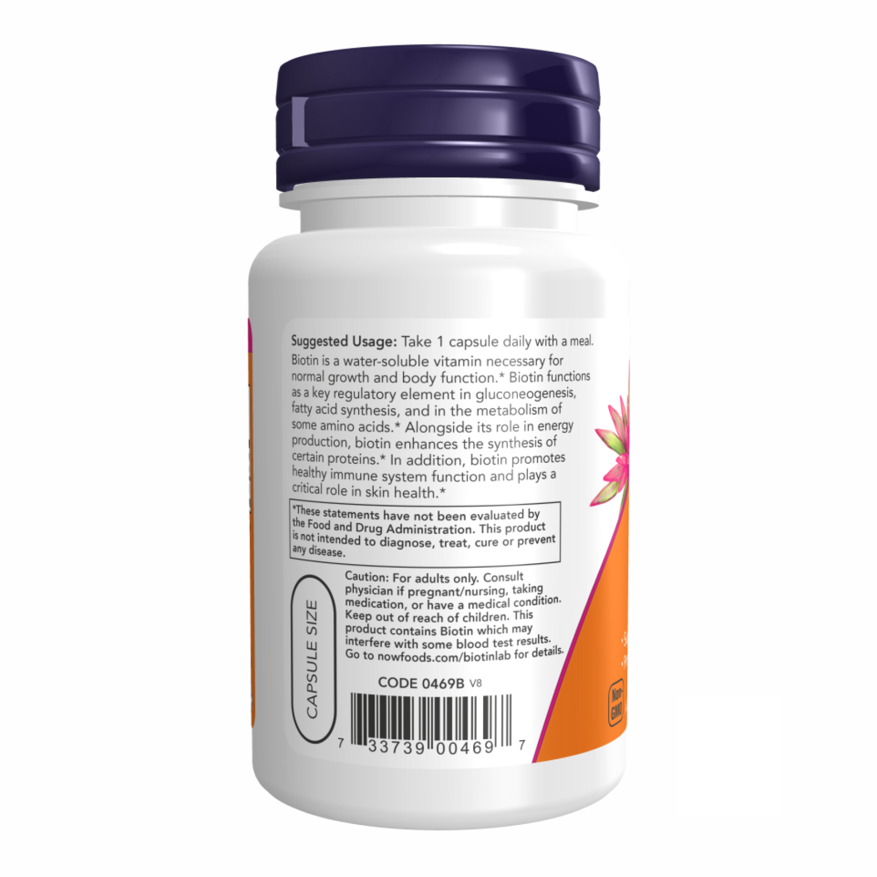 BIOTIN 1000mcg - 100 vcaps - Зображення 3