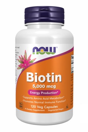 BIOTIN 5000mcg - 120 vcaps