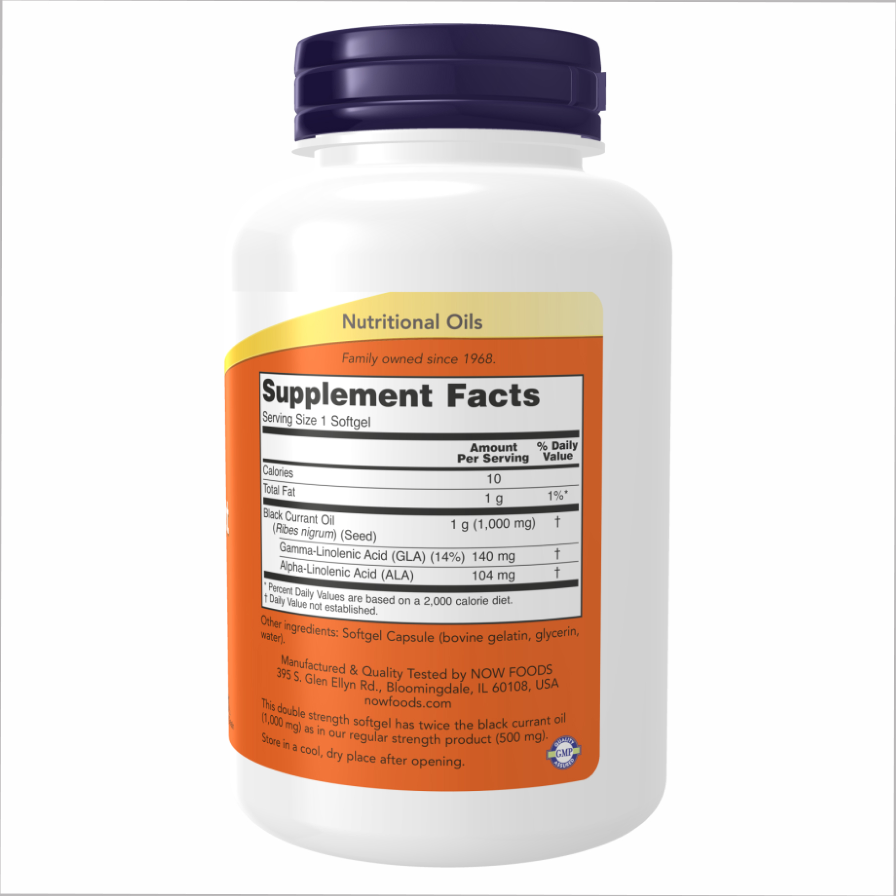 Black Currant Oil 1000mg - 100 sgels - Зображення 2