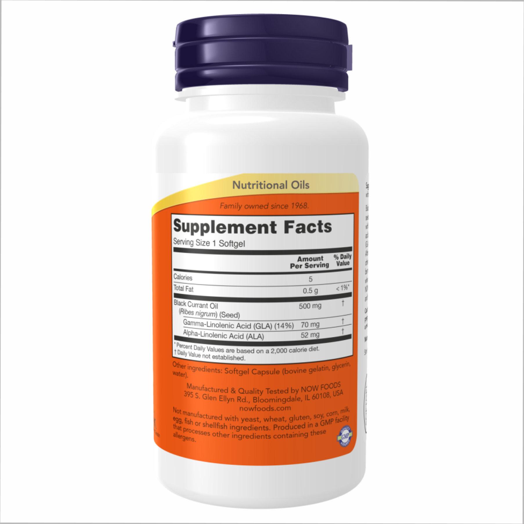 Black Currant Oil 500mg - 100 sgels - Зображення 2