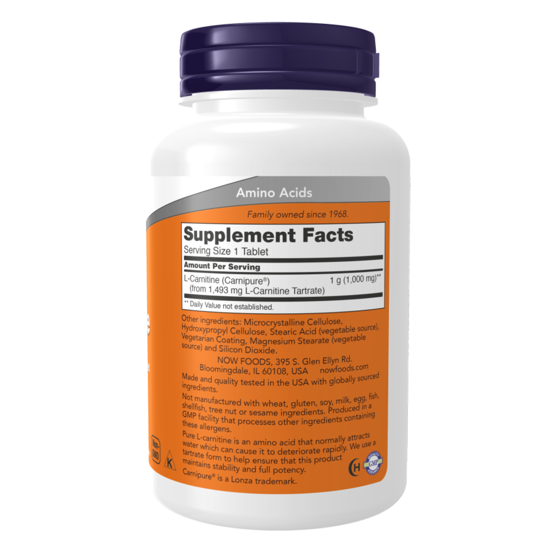 L-Carnitine 1000mg - 100 tabs - Зображення 2