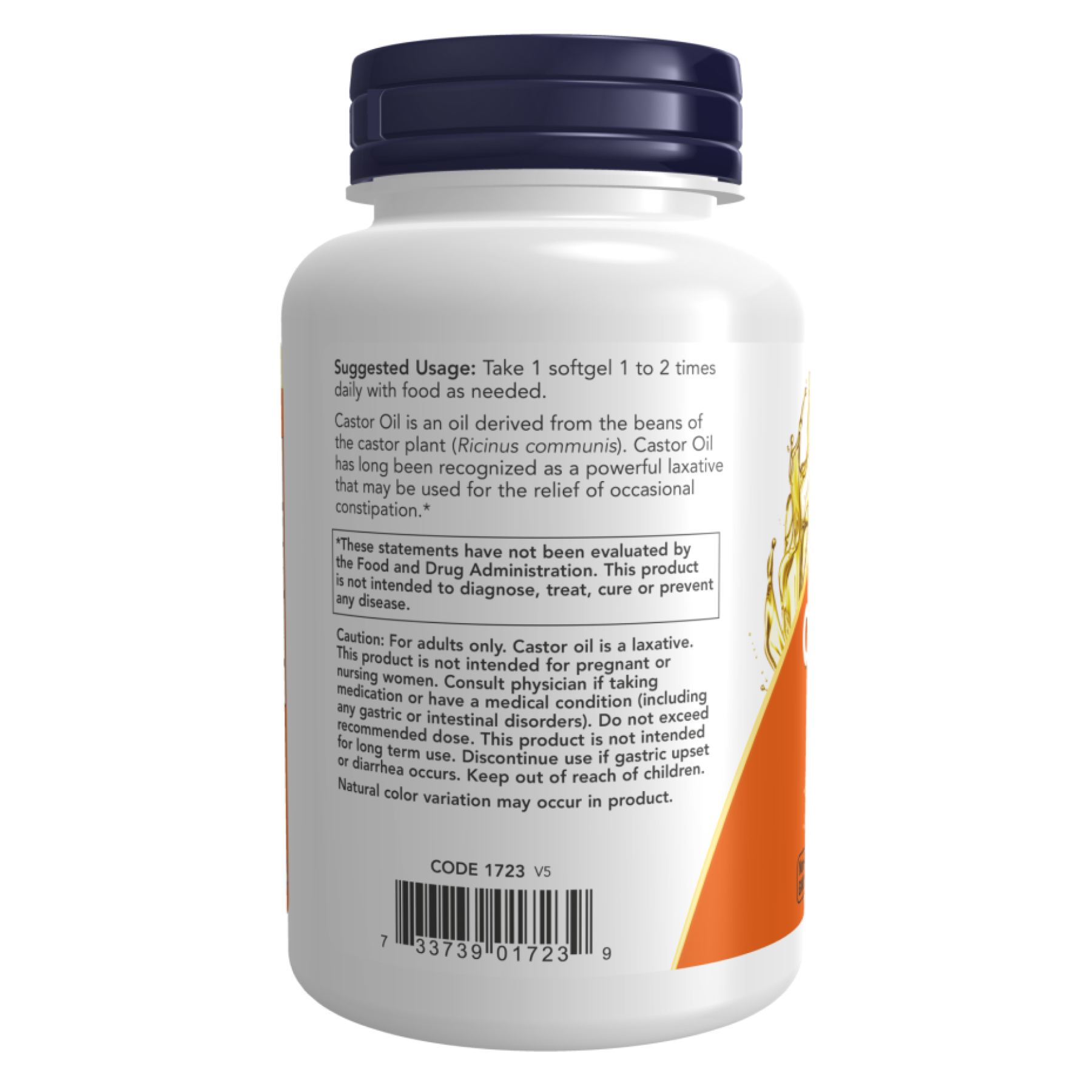 Castor Oil 650mg - 120 sgels - Зображення 3