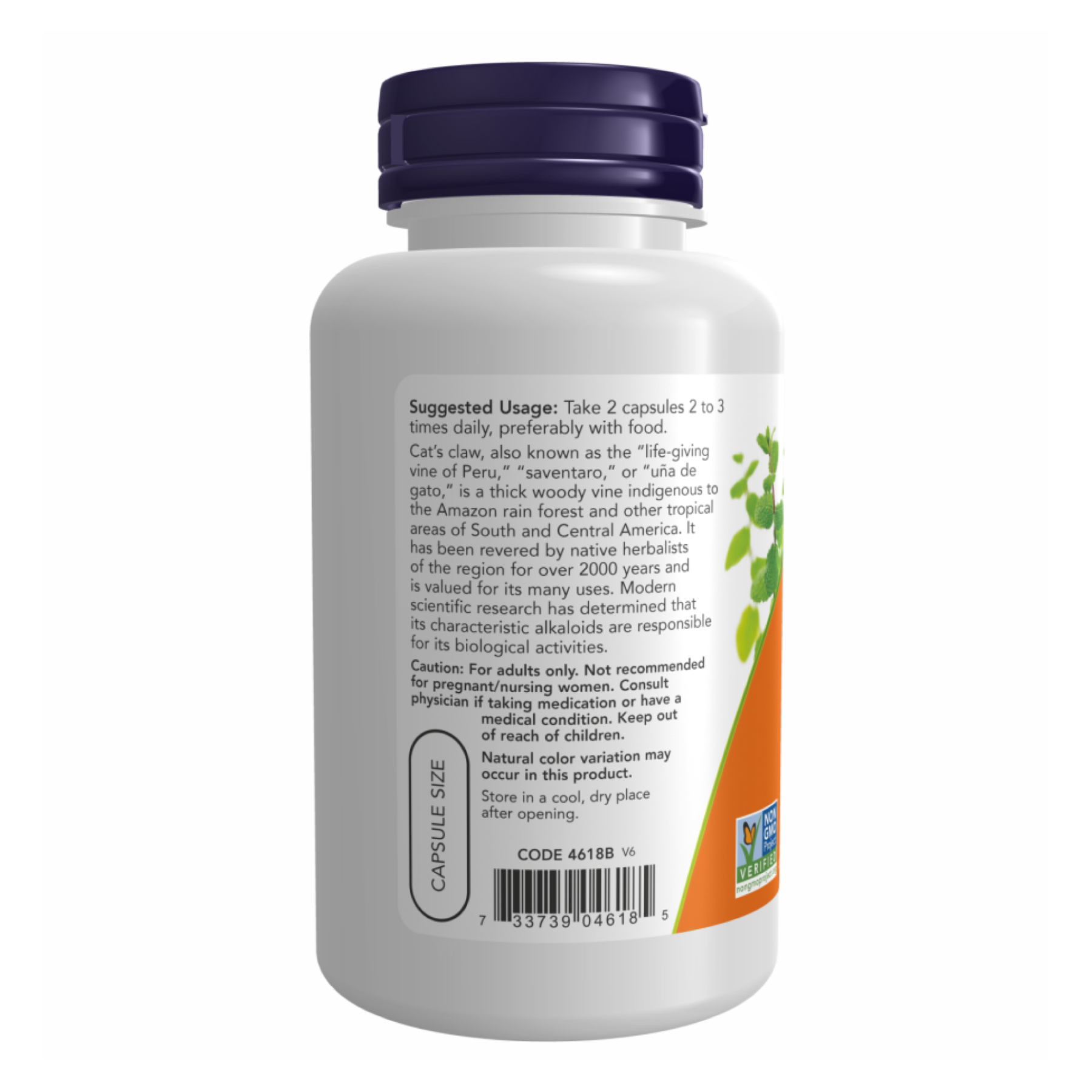 Cat's Claw 500mg - 100 vcaps - Зображення 3