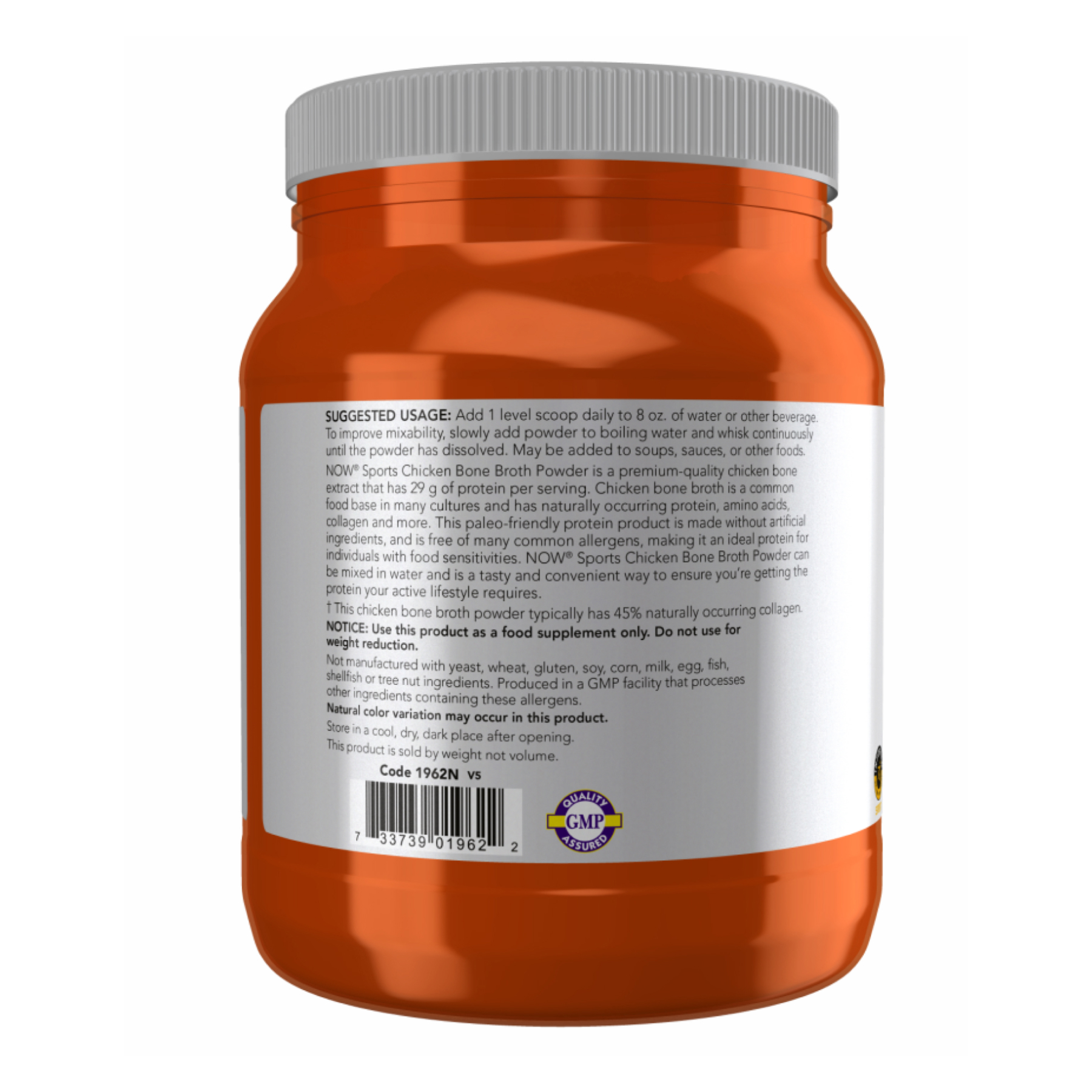 Chicken Bone Broth Pwd - 1.2 lbs - Зображення 3