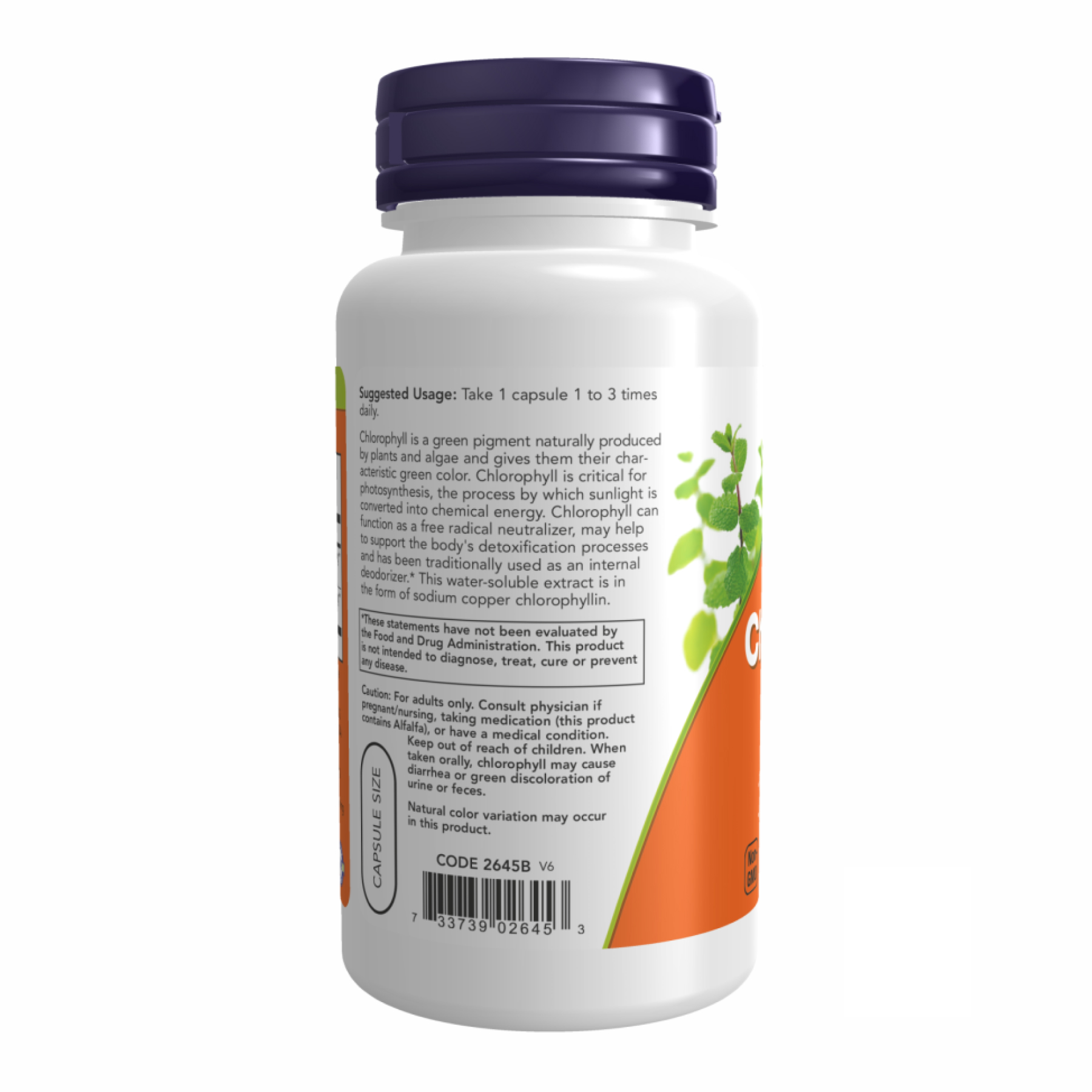 Chlorophyll 100 mg - 90 vcaps - Зображення 3