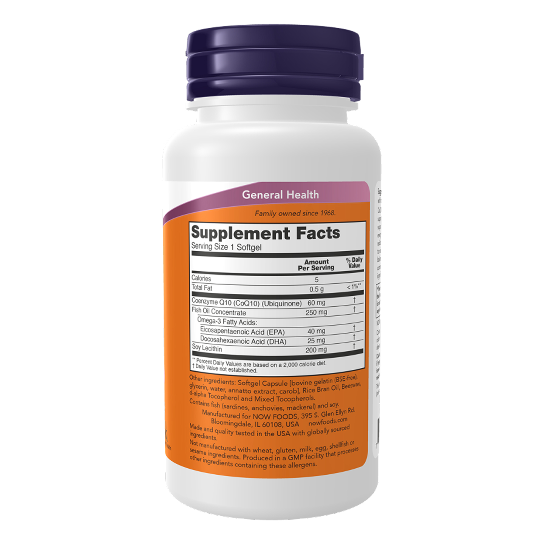 CoQ10 60mg + Fish Oil - 60 sgels - Зображення 2
