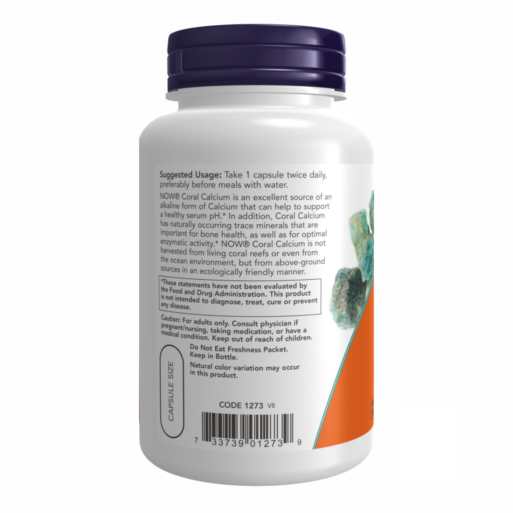 Coral Calcium 1000mg - 100 vcaps - Зображення 3