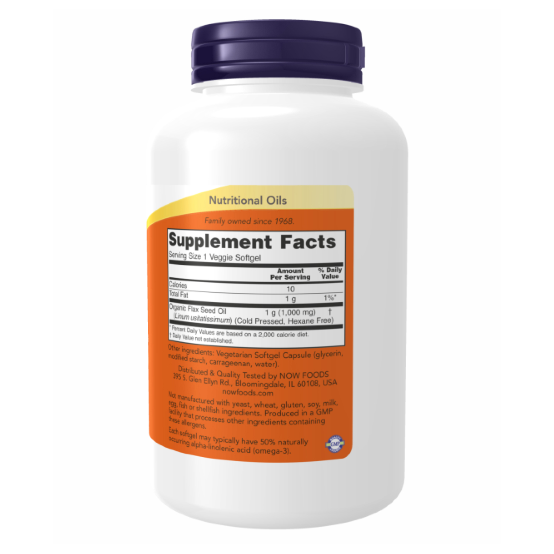 Flax Oil Org 1000mg - 120 vgels - Зображення 2