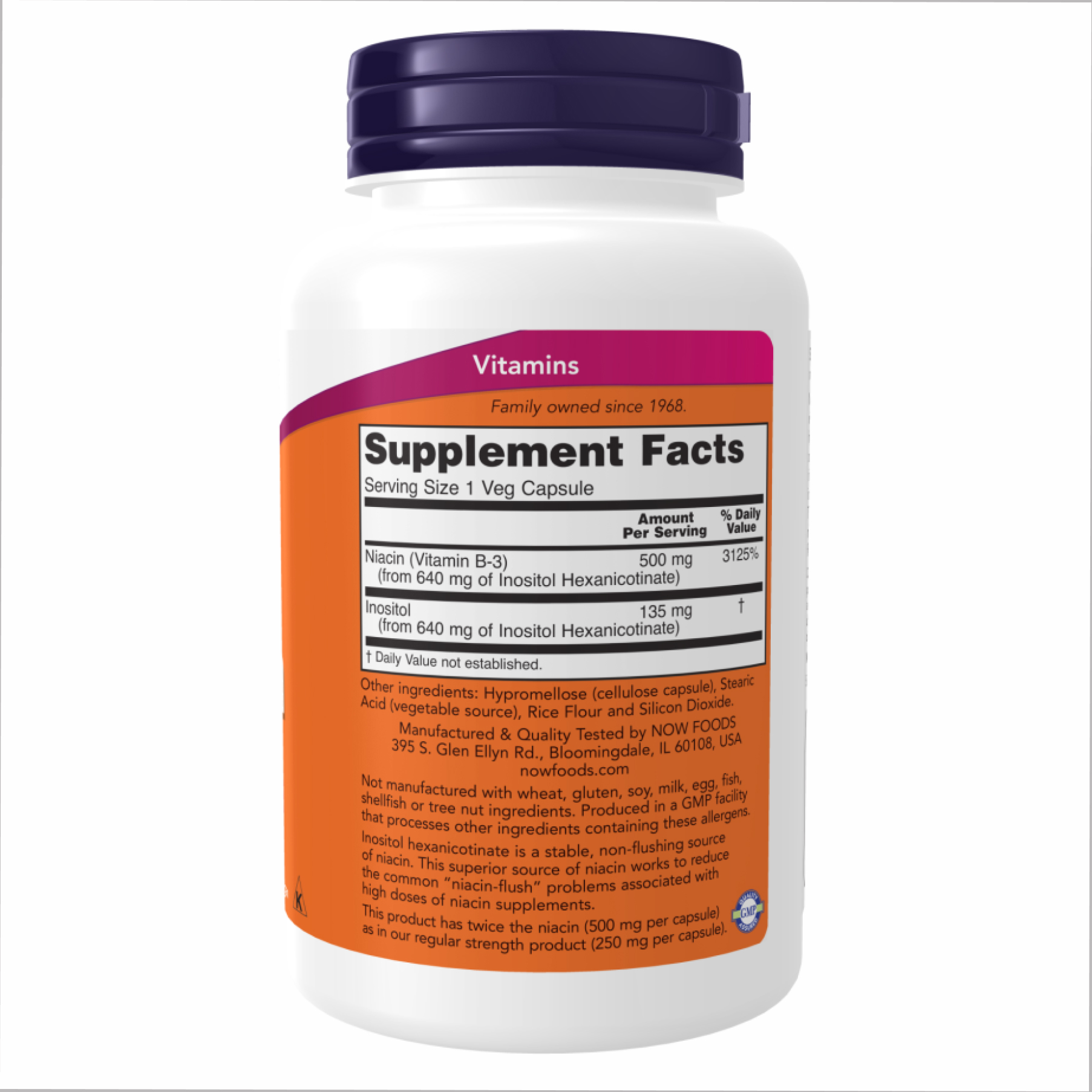 Flush Free Niacin 500mg - 90 vcaps - Зображення 2