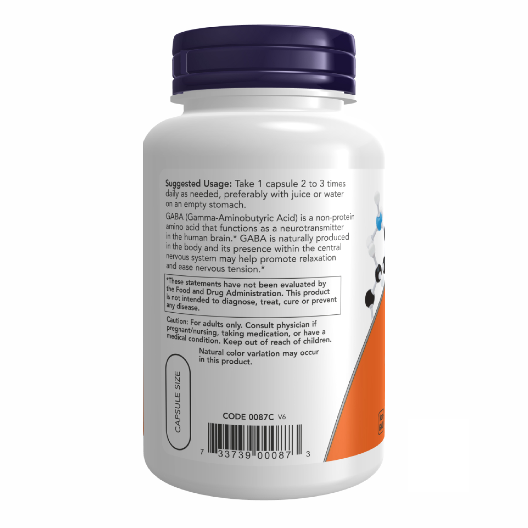 GABA 500mg - 100vcaps - Зображення 3