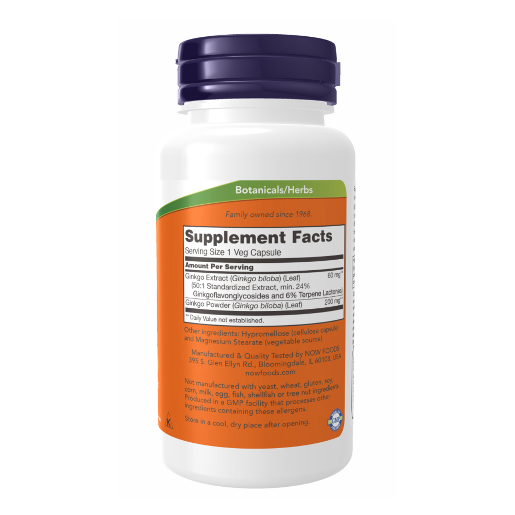 Ginkgo Biloba 60 mg - 120 vcaps - Зображення 2