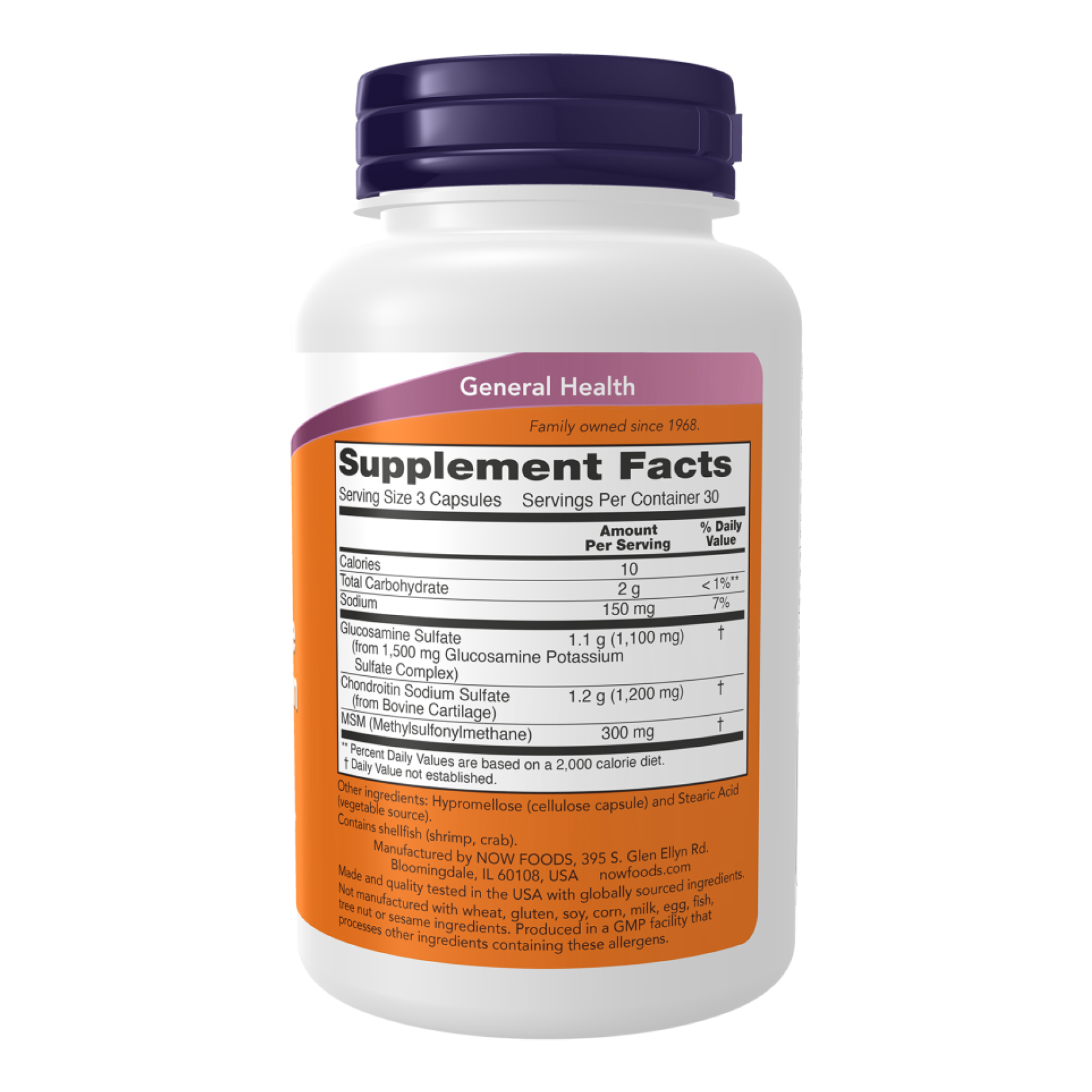 Glucosamine & Chondroitin with MSM - 90 vcaps - Зображення 2