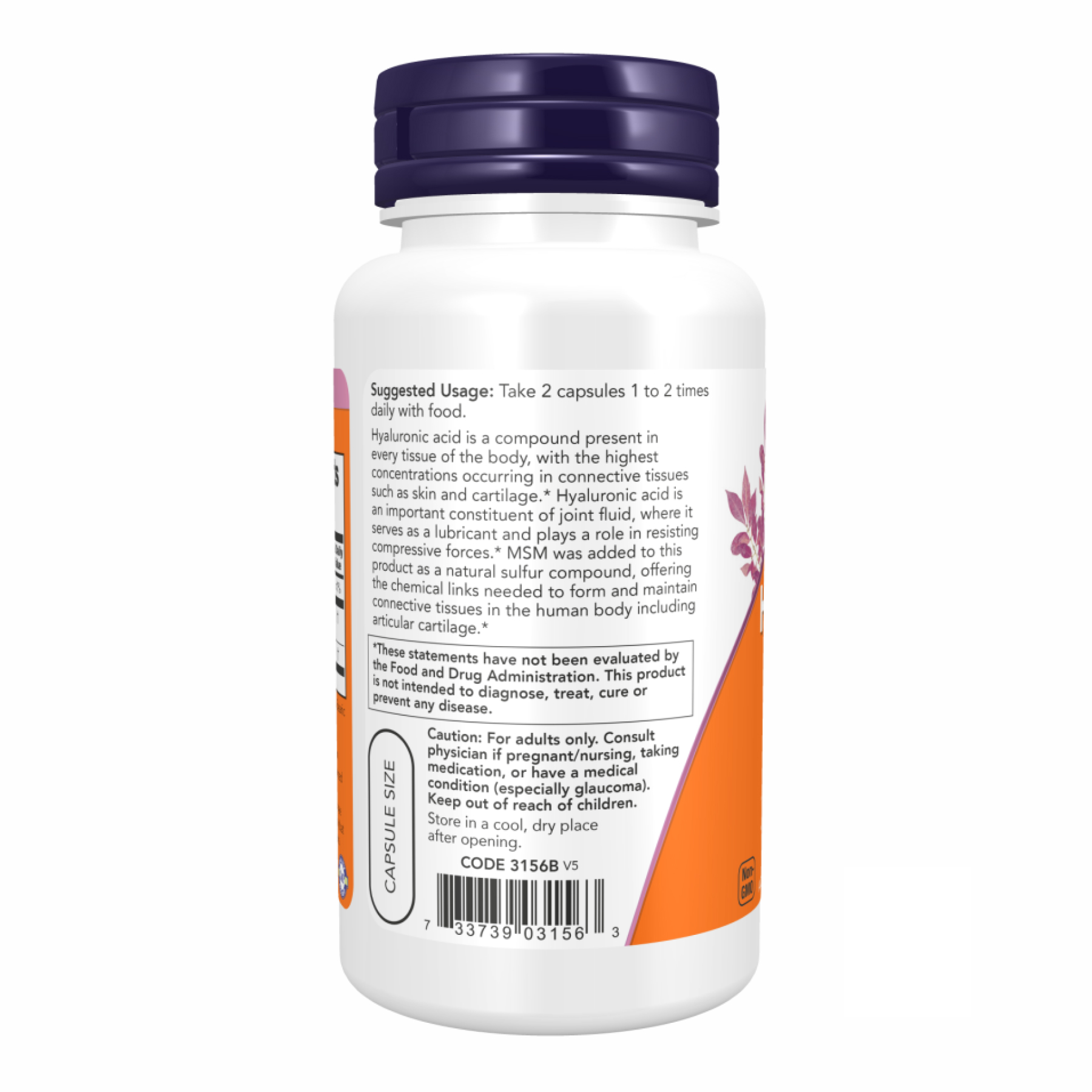 Hyaluronic Acid 50 mg - 60vcaps - Зображення 3