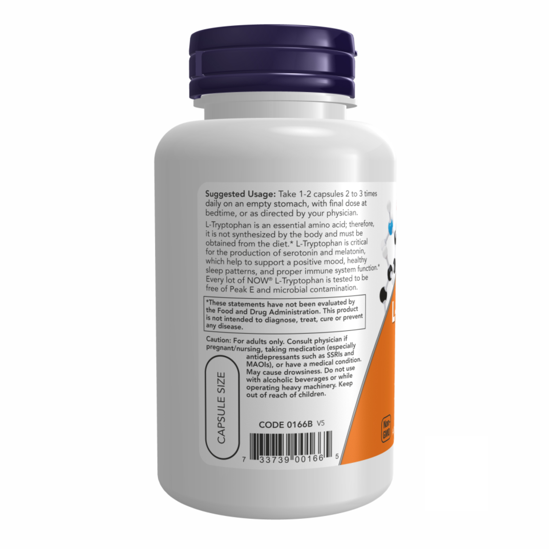 L-Tryptophan 500mg - 60 vcaps - Зображення 3