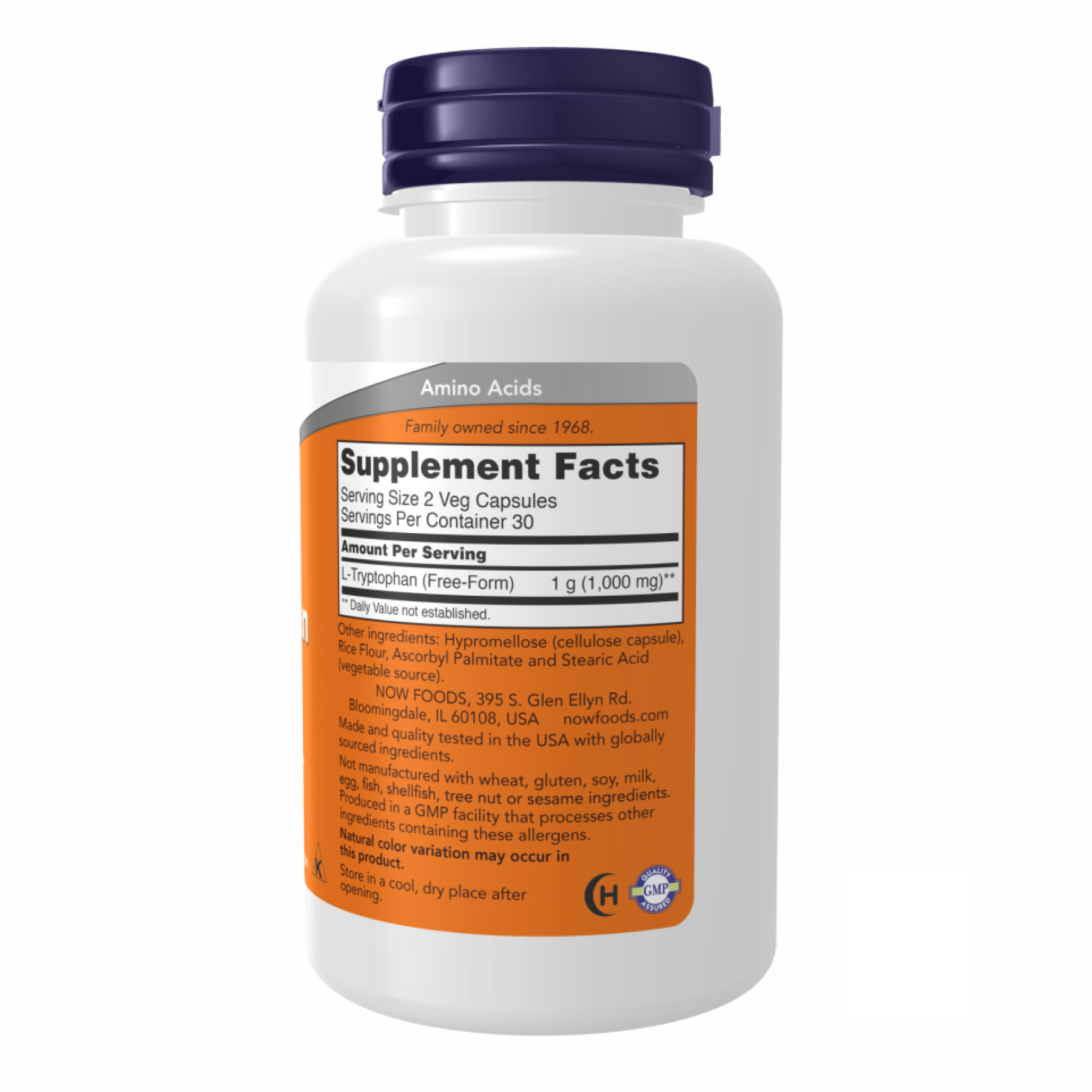 L-Tryptophan 500mg - 60 vcaps - Зображення 2