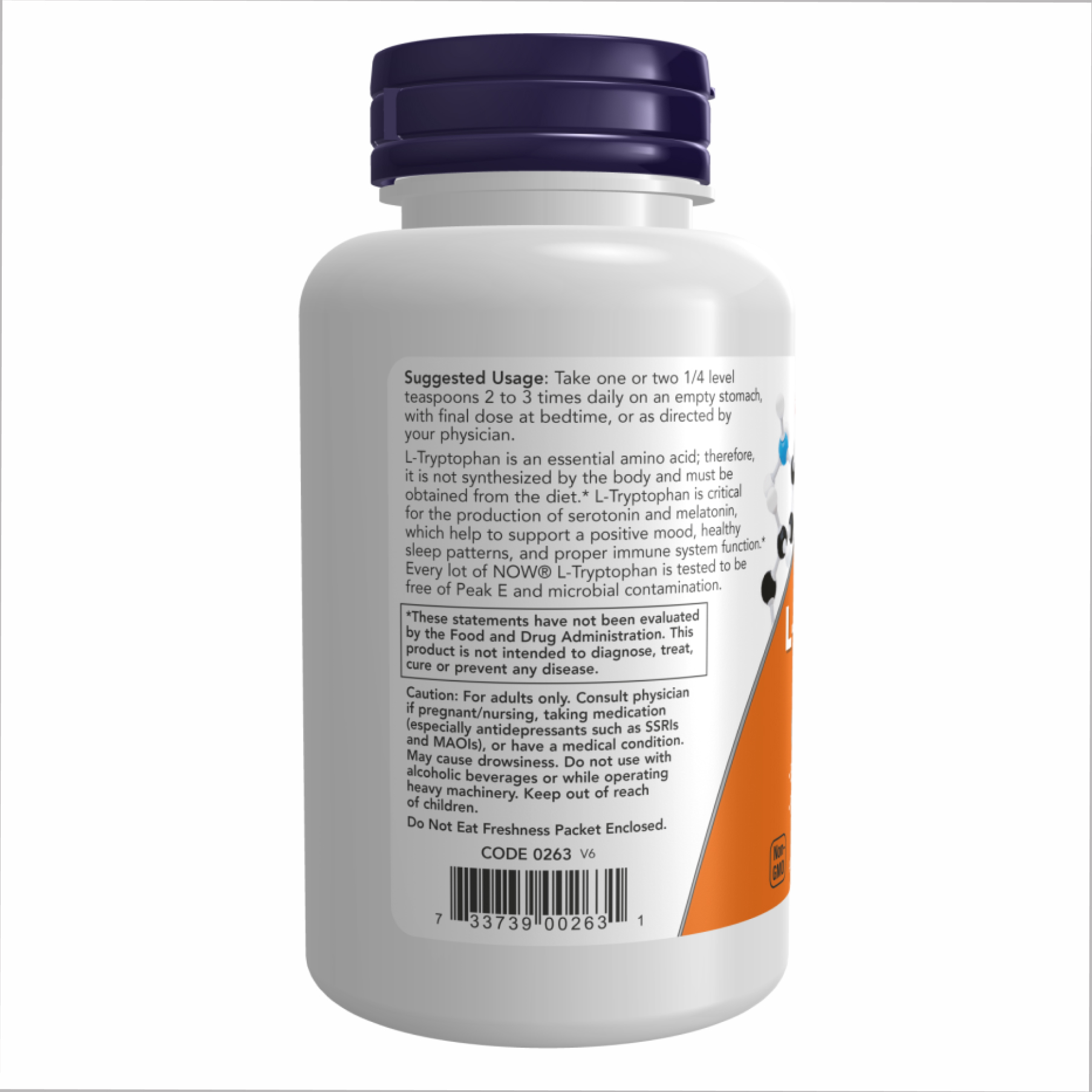 L-Tryptophan Powder - 2oz (57g) - Зображення 3