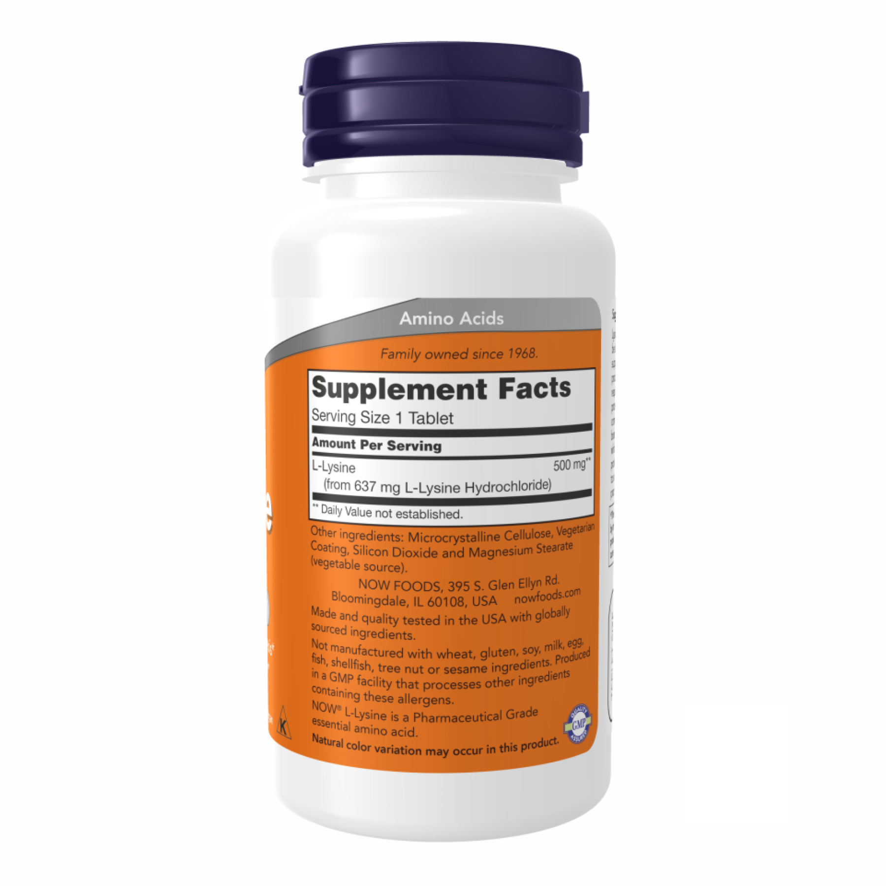 Lysine 500mg - 250 tabs - Зображення 2