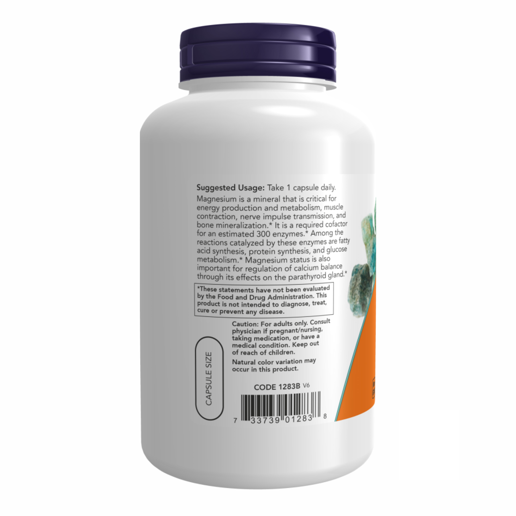 Magnesium 400mg - 180 vcaps - Зображення 3