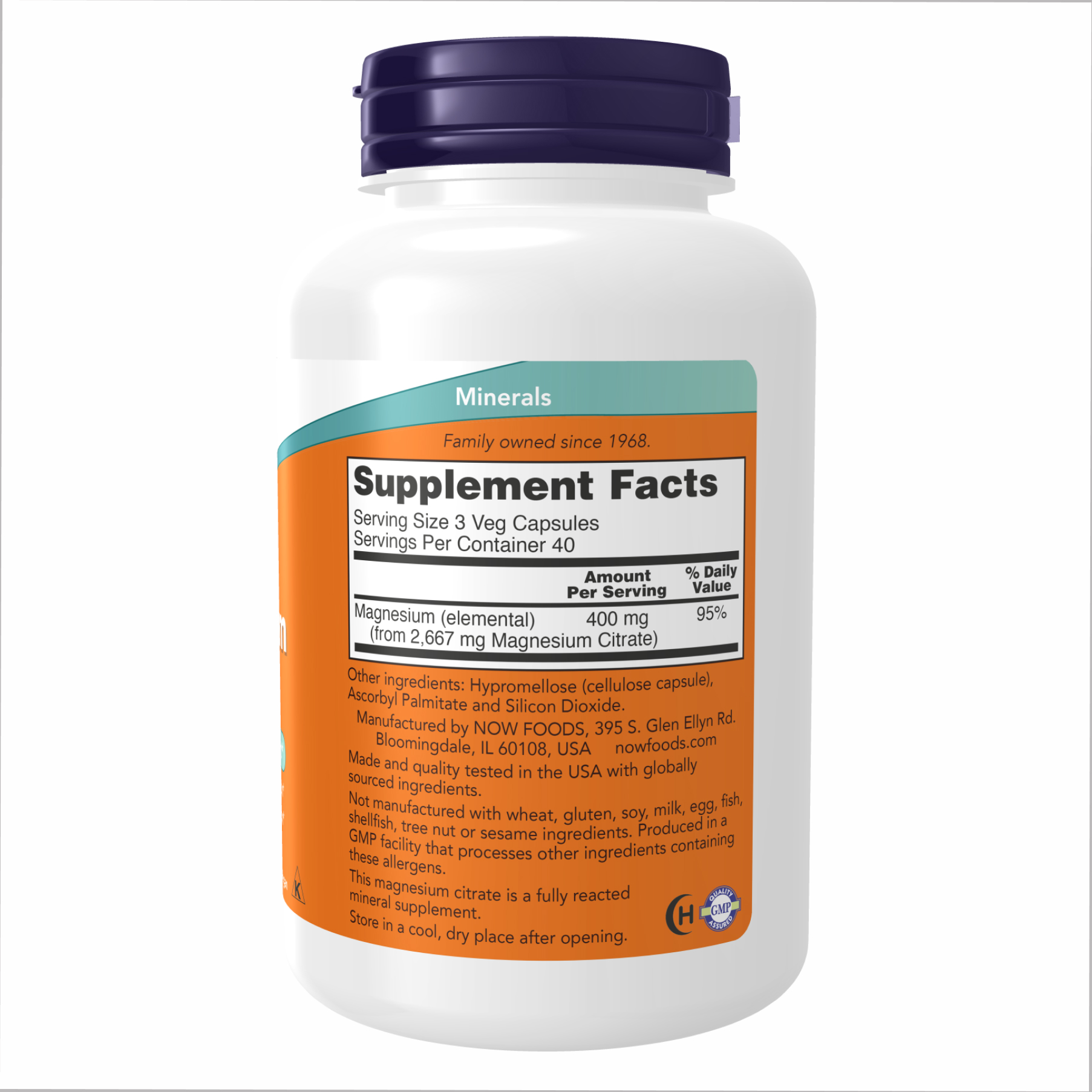 Magnesium Citrate - 120 caps - Зображення 2