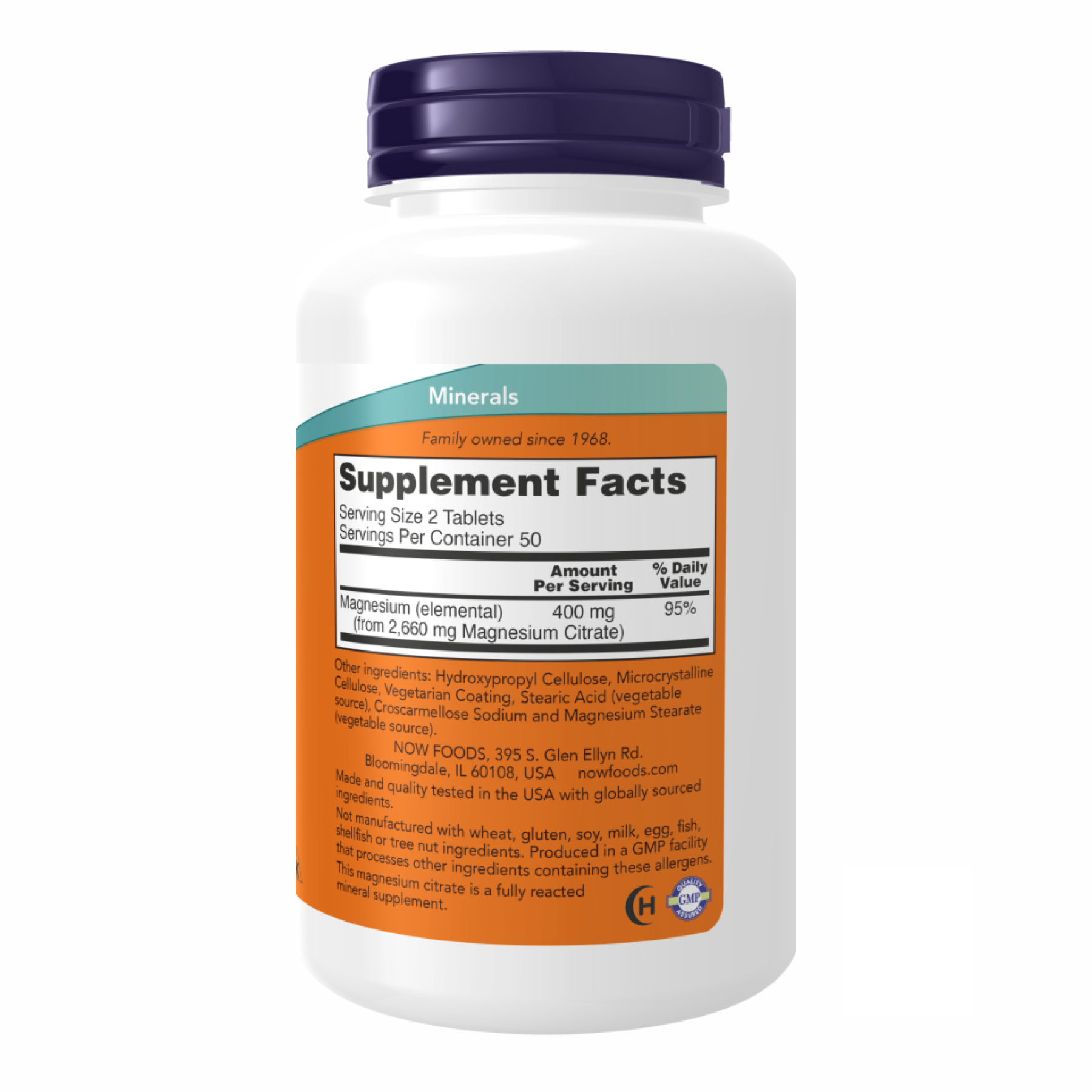 Magnesium Citrate 200mg - 100 tabs - Зображення 2