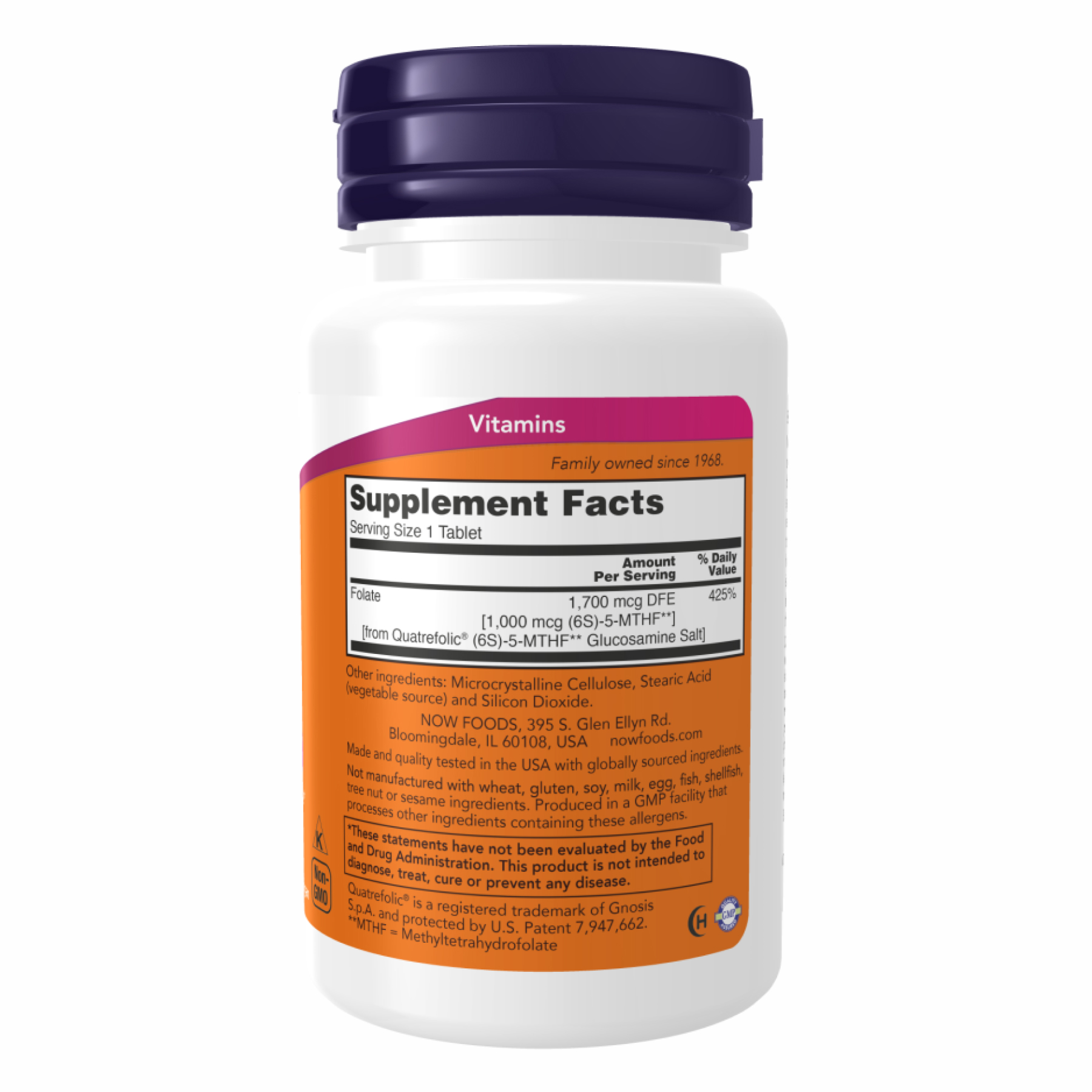 Methyl Folate 1000mcg - 90 tabs - Зображення 2