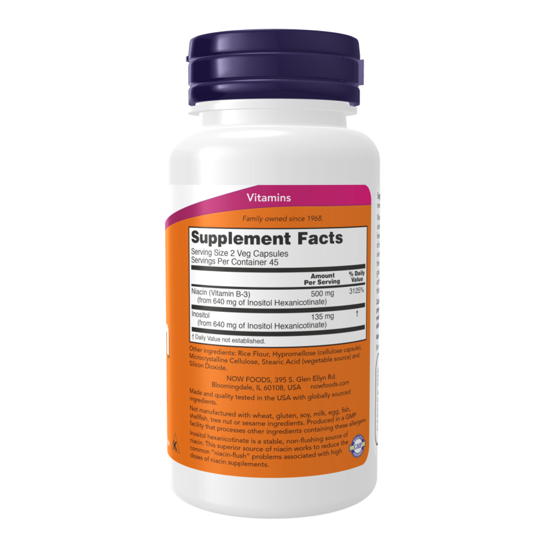 Niacin Flush Free 250mg - 90 vcaps - Зображення 2