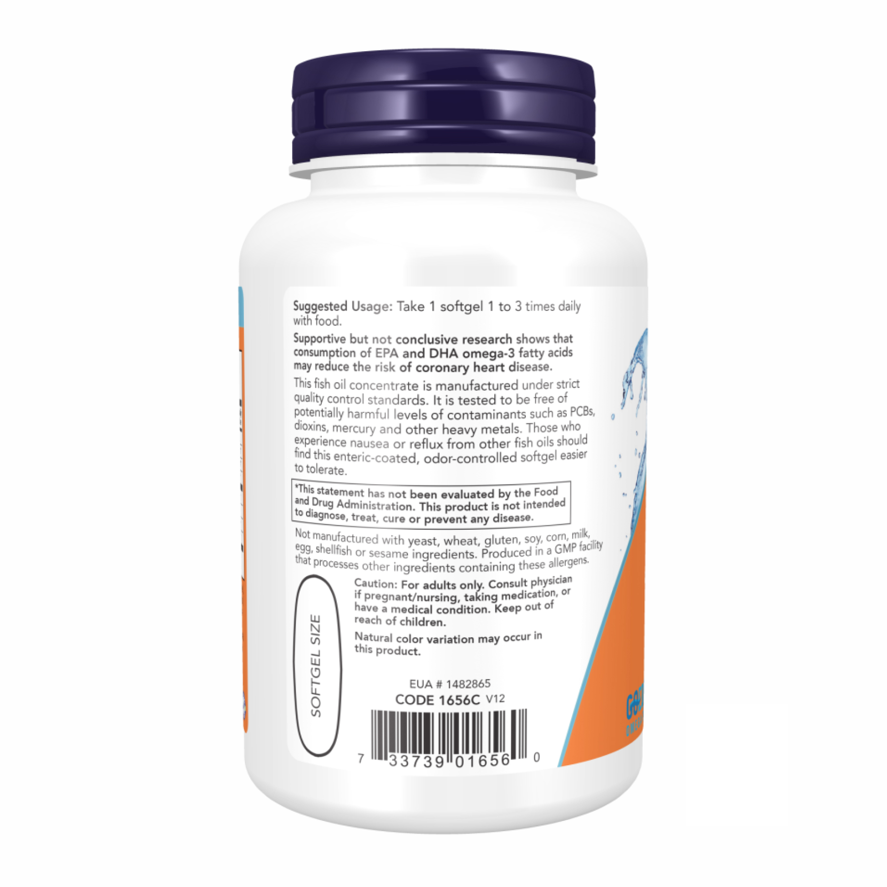Omega-3 Enteric - 180 sgels - Зображення 3