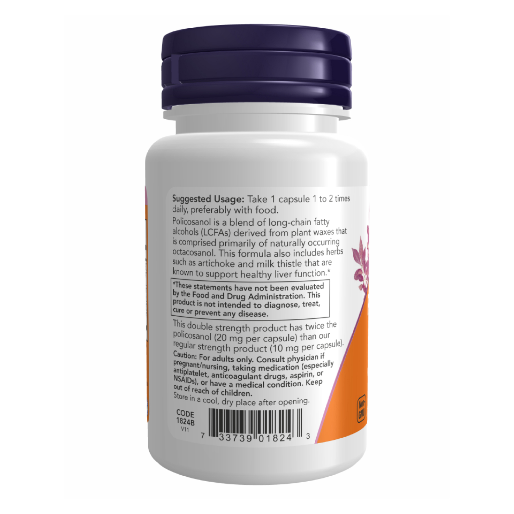 Policosanol 20mg Plus - 90 vcaps - Зображення 3
