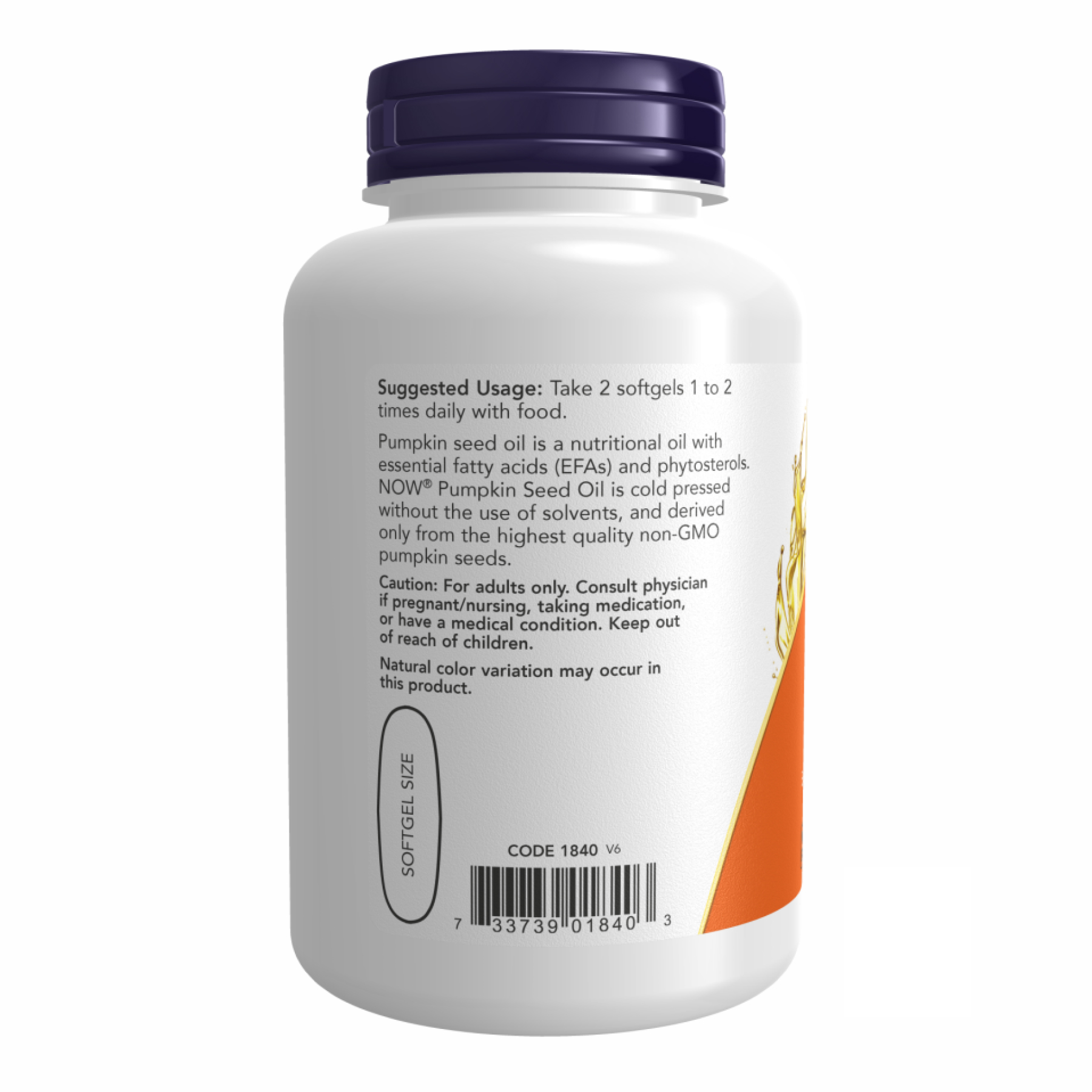 Pumpkin Seed Oil - 100 sgels - Зображення 3