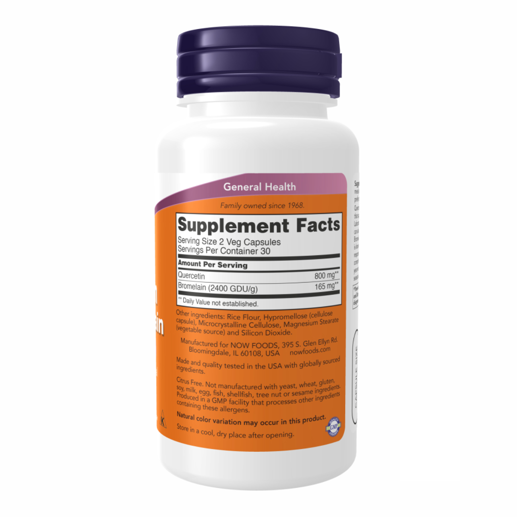 Quercetin with Bromelain - 120 vcaps - Зображення 2