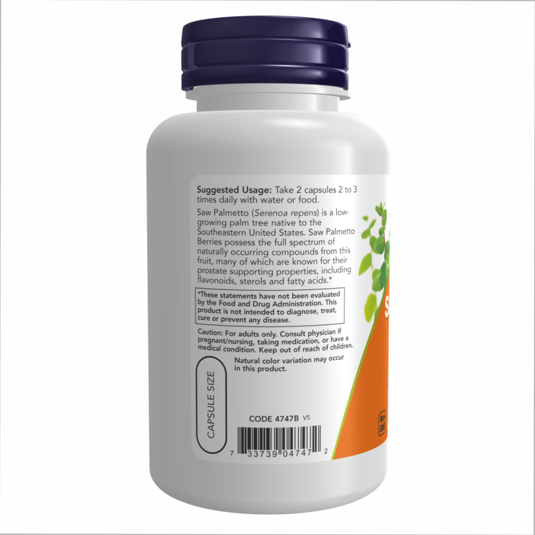 Saw Palmetto 550mg - 250 vcaps - Зображення 3
