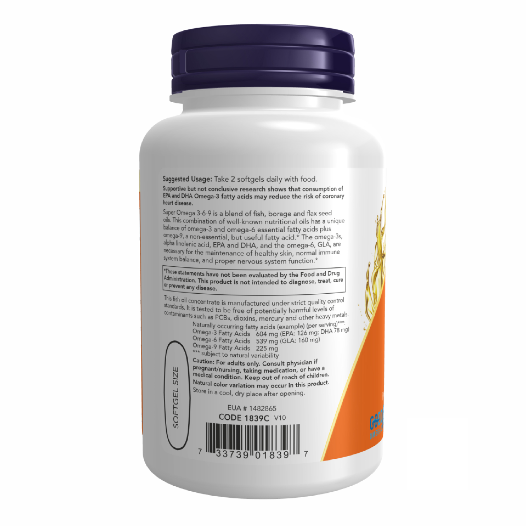 Super Omega 3-6-9 1200 mg - 90 sgels - Зображення 3