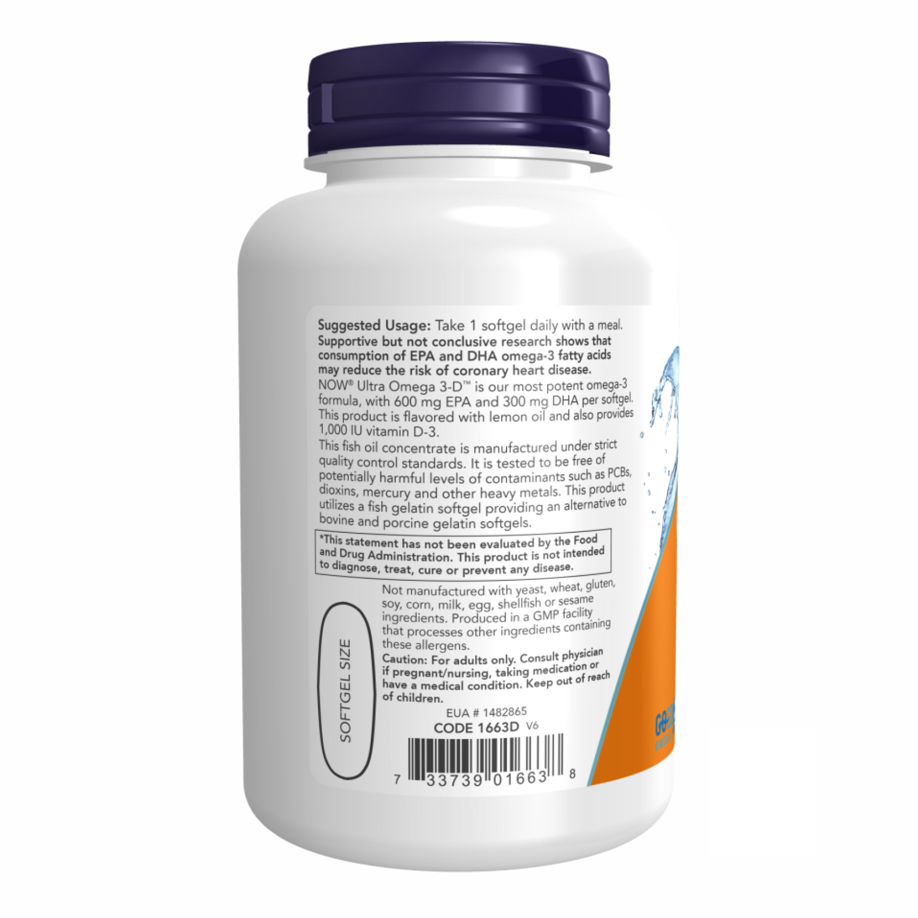 Ultra Omega 3-D Softgels - 90 softgels - Зображення 3