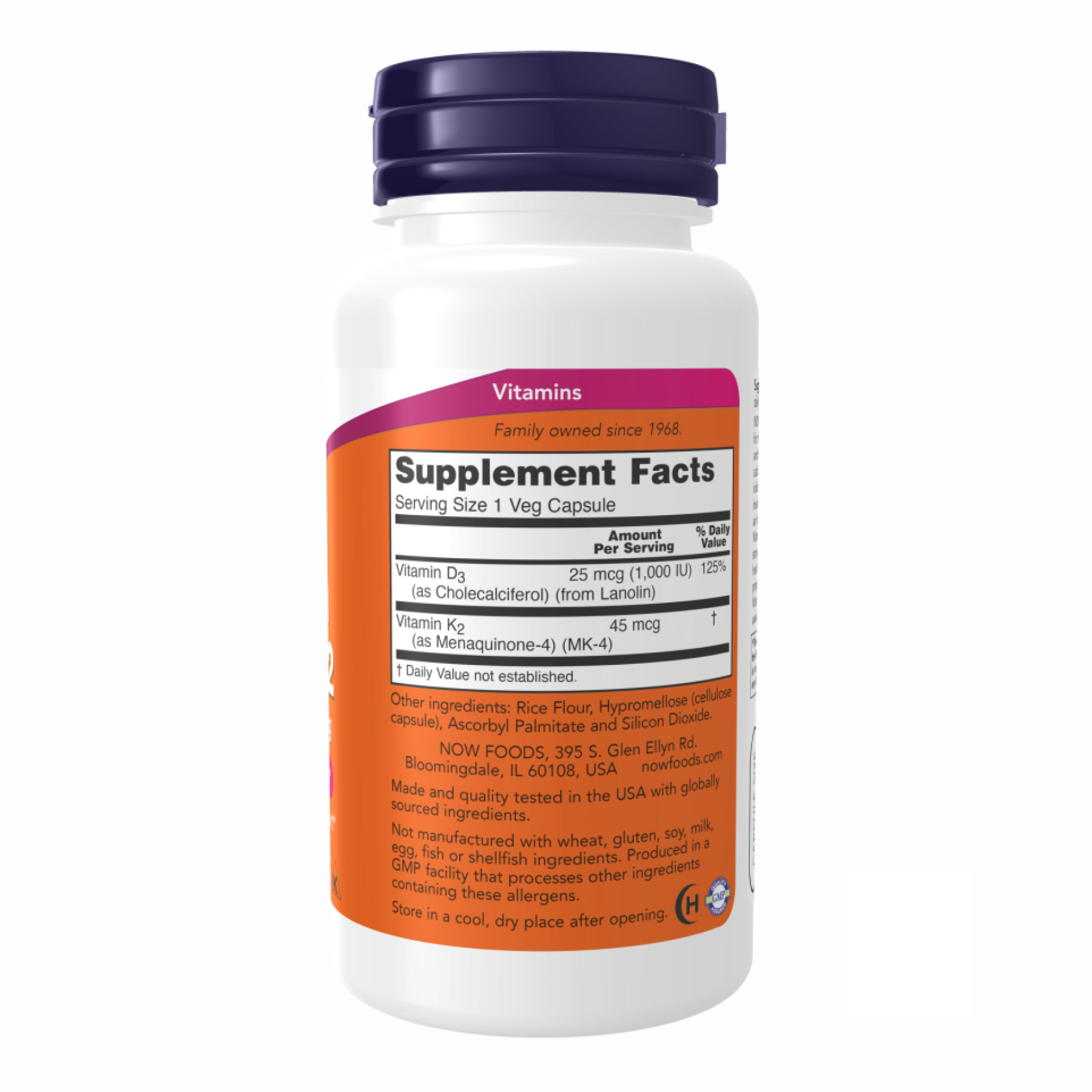 VIT D-3 & K2 1000 IU - 120 vcaps - Зображення 2