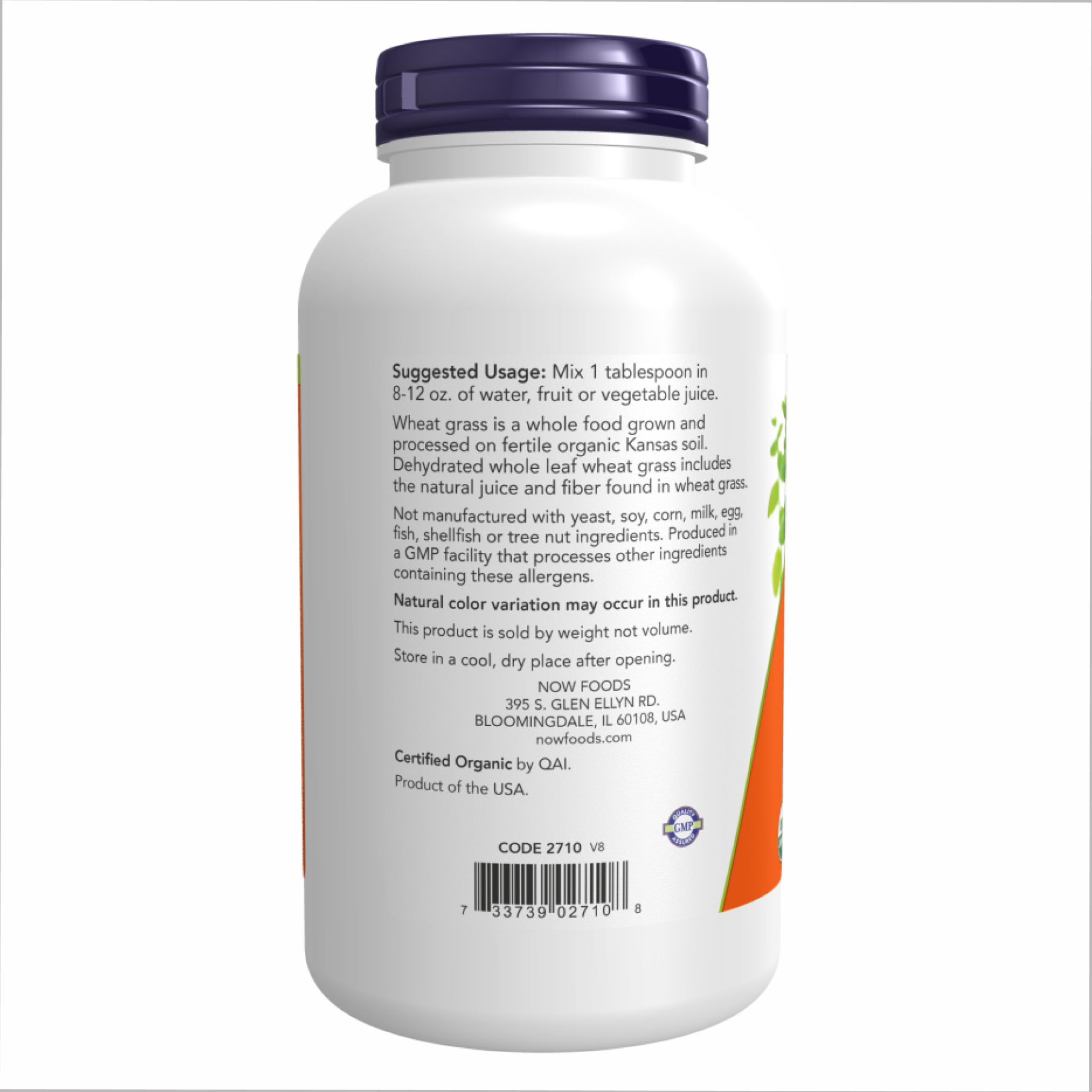Wheat Grass Powder Organic - 9oz - Зображення 3