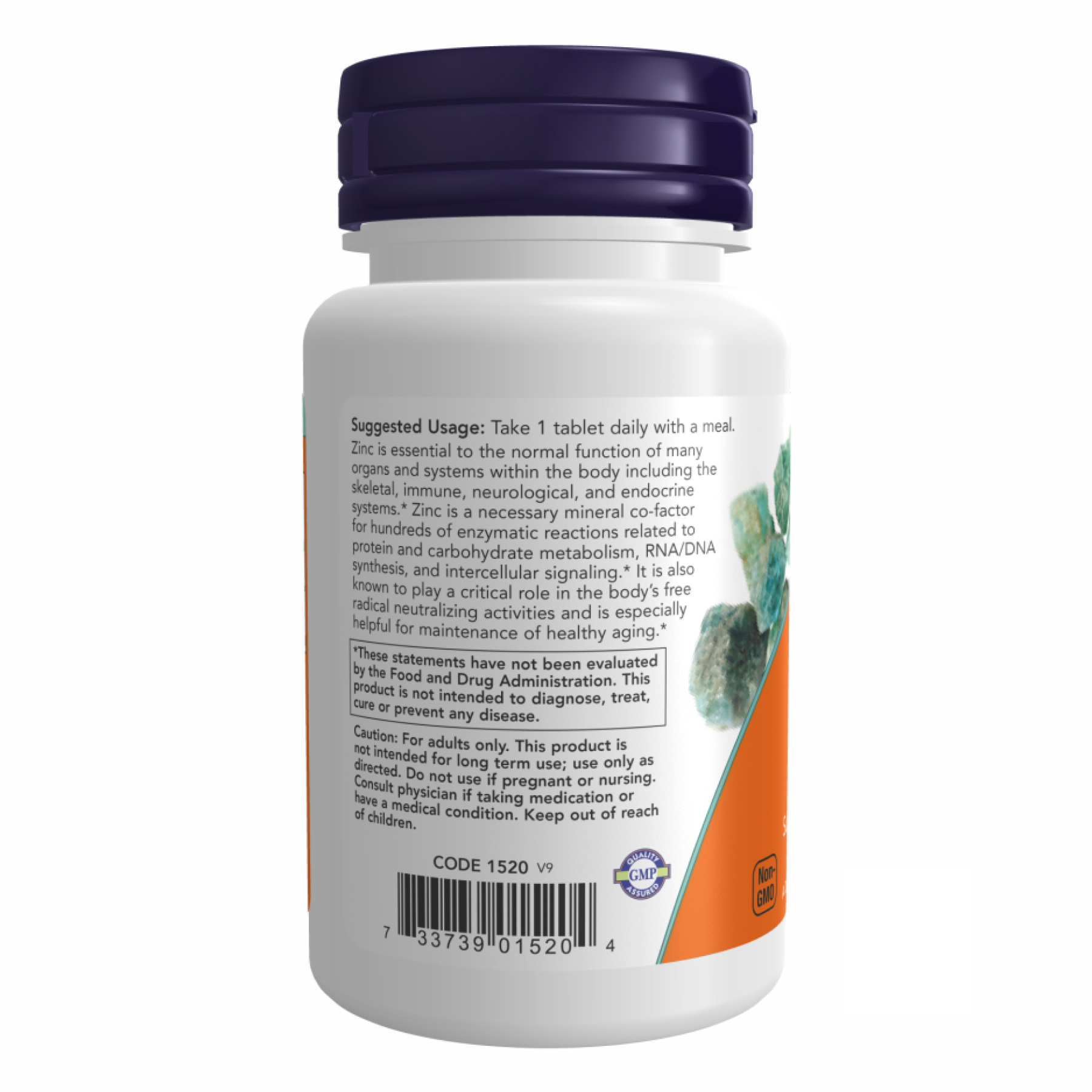 Zinc Gluconate 50 mg - 100 tabs - Зображення 3