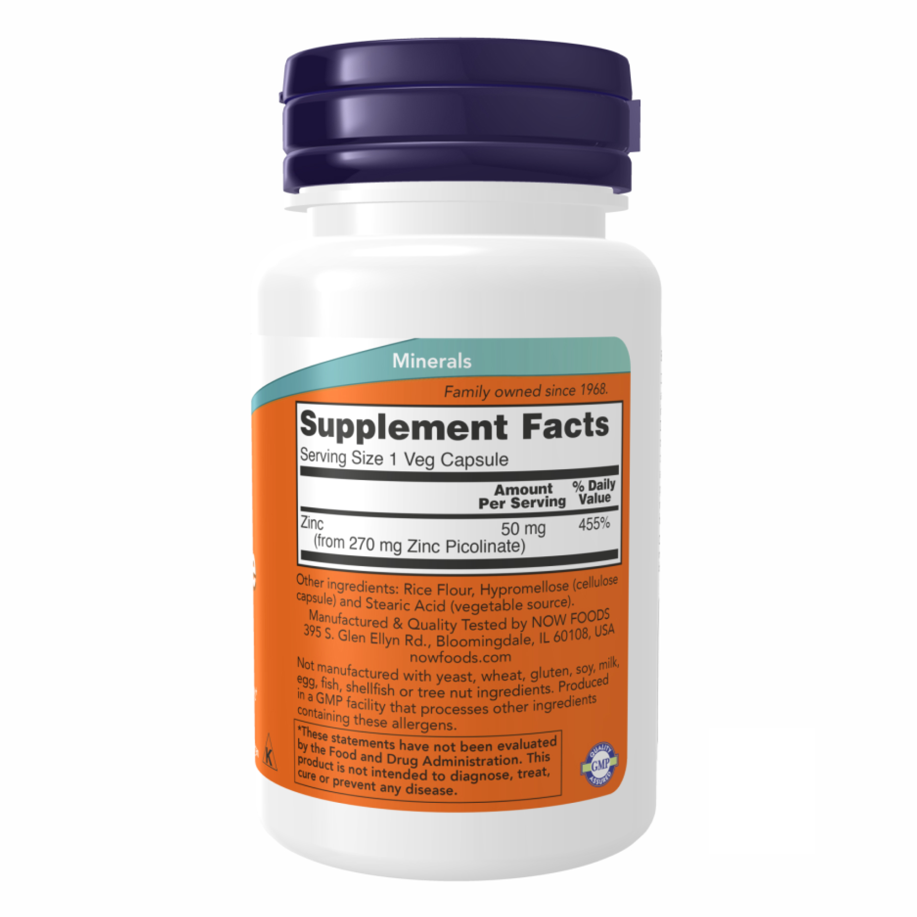 Zinc Picolinate 50 mg - 60 vcaps - Зображення 2