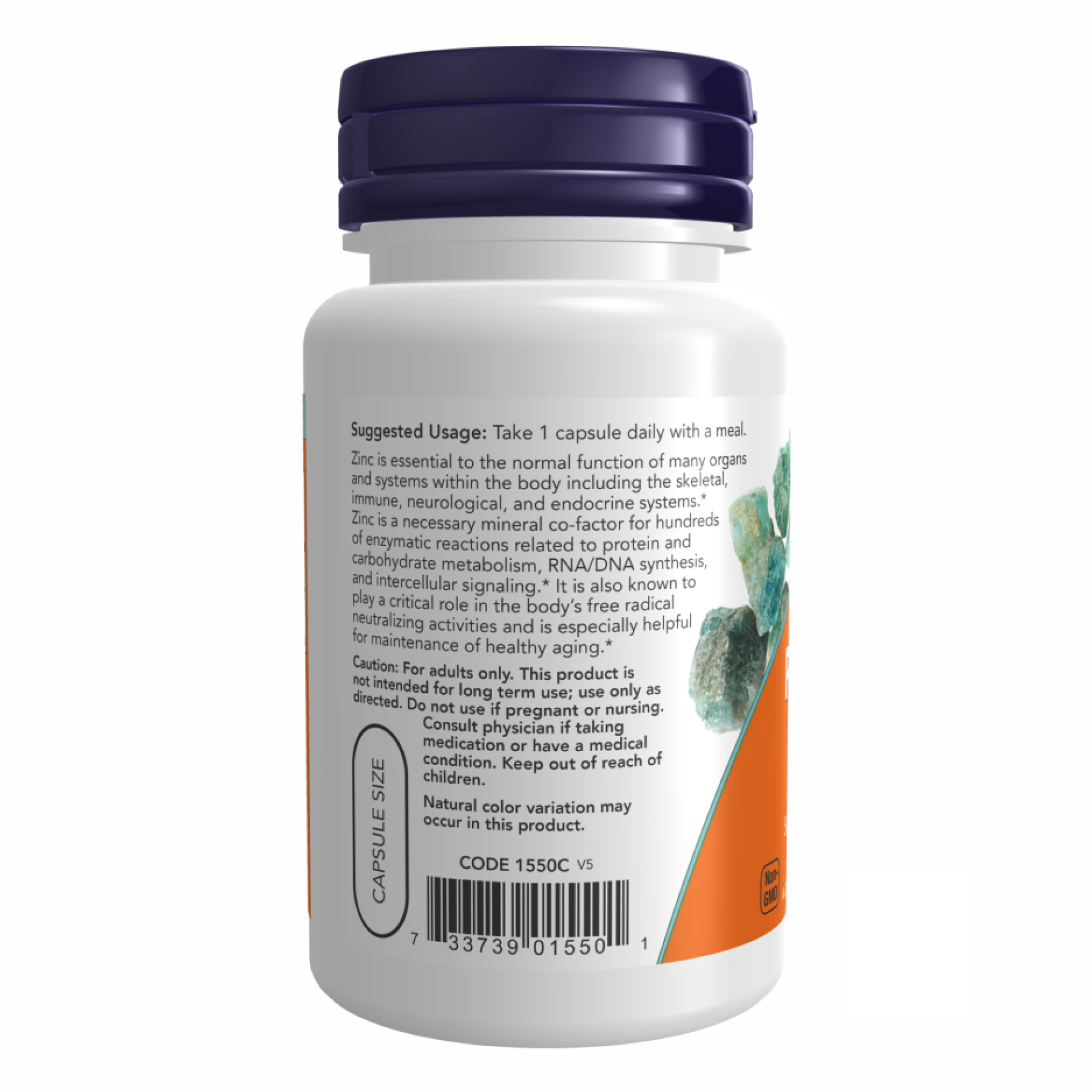 Zinc Picolinate 50 mg - 60 vcaps - Зображення 3