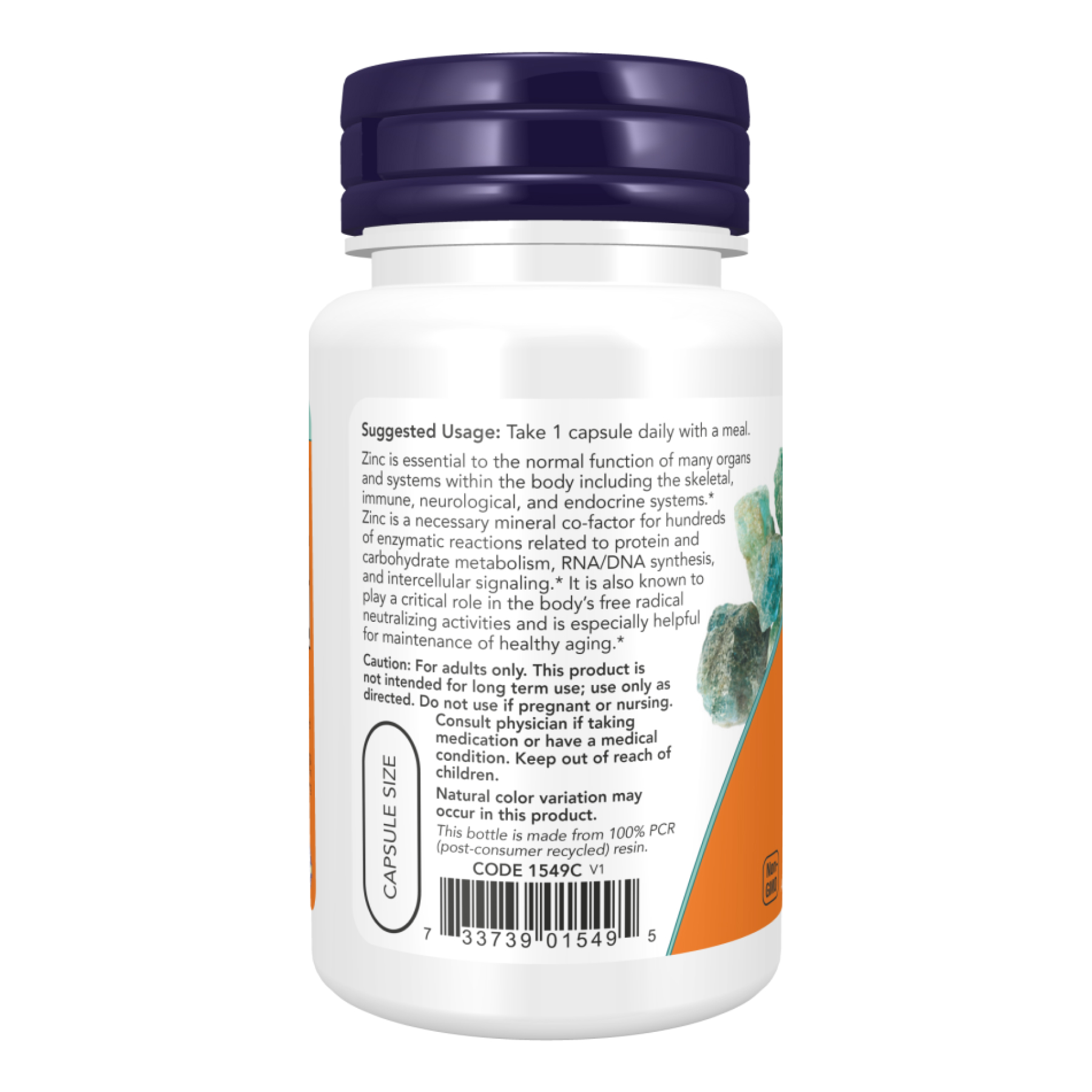 Zinc Picolinate 50mg - 120 vcaps - Зображення 3