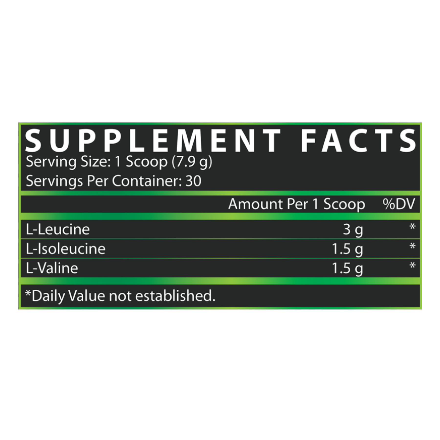 BCAA 6000 - 237g Green Apple - Зображення 2