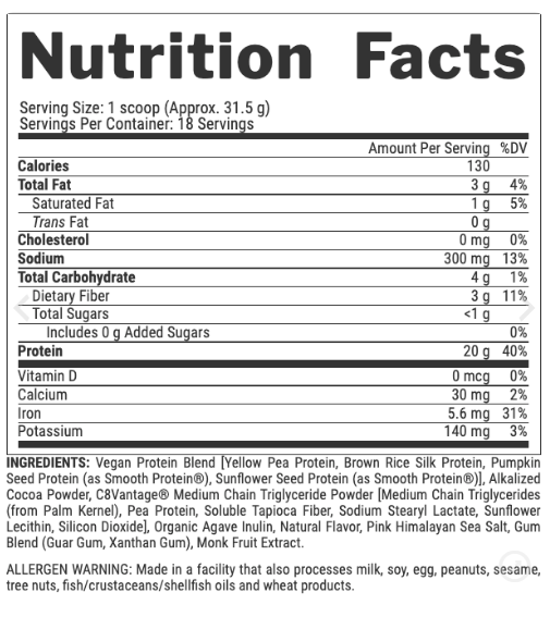 Plant Protein - 536g Strawberry Cream - Зображення 2