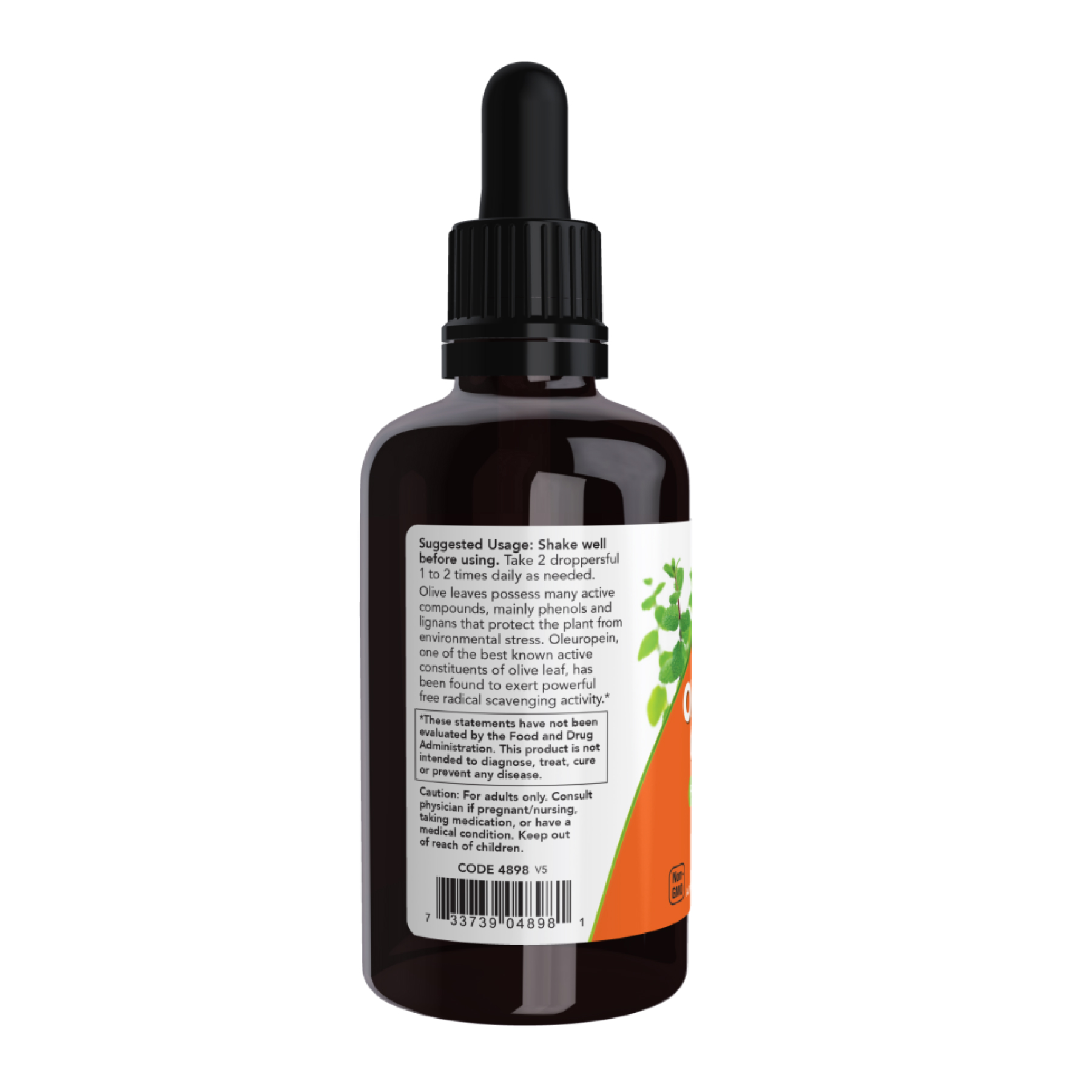 Olive Leaf Glycerite 18% Liquid - 59ml (2oz) - Зображення 3