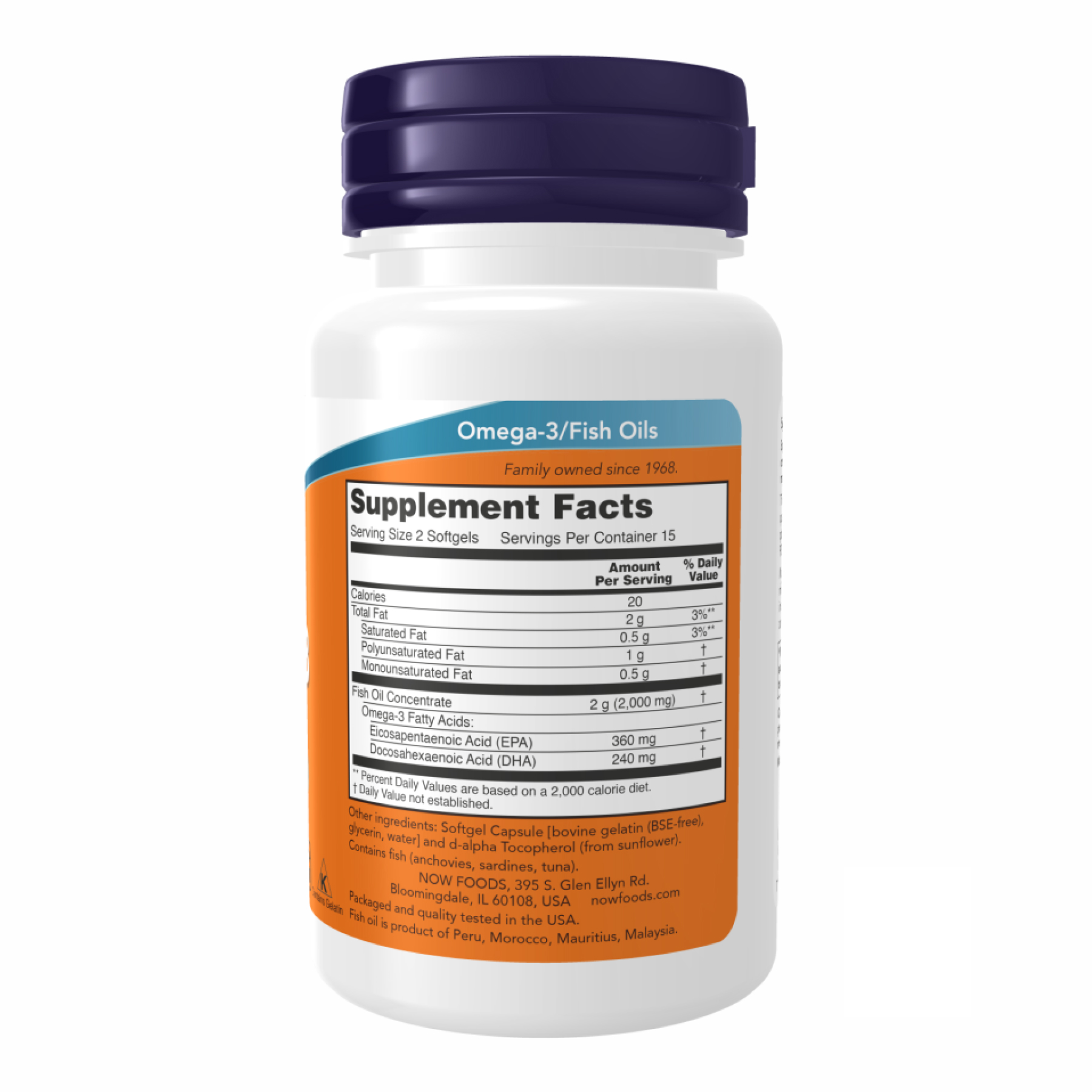 Omega 3 1000mg - 500 Sgels (Пошкоджена банка) - Зображення 2