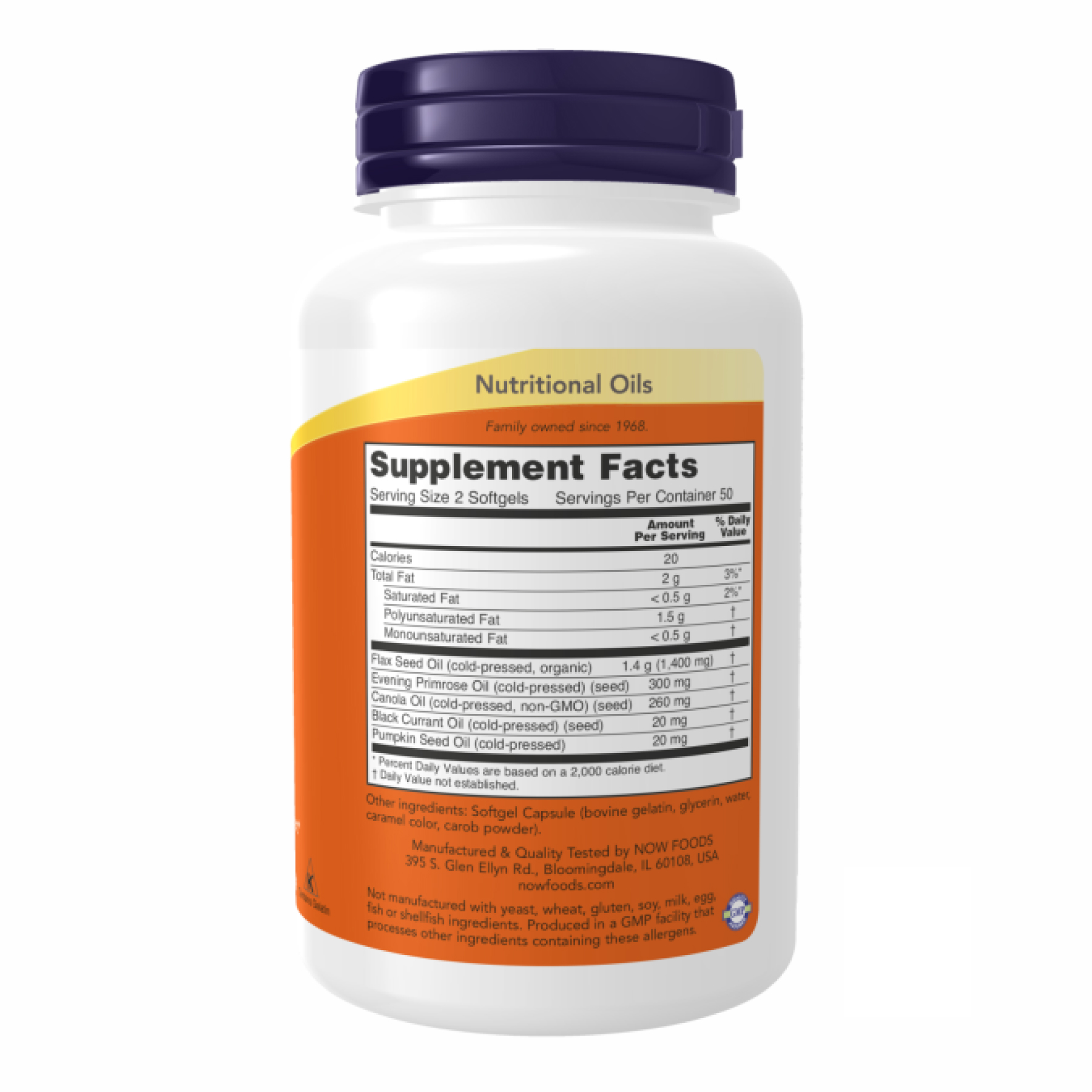 Omega 3-6-9 1000 mg - 100 sgels (Без етикетки) - Зображення 2