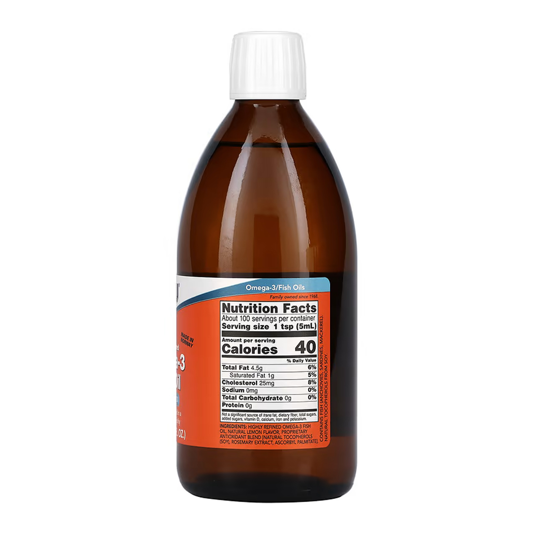 Omega-3 Fish Oil Liquid - 500ml - Зображення 2